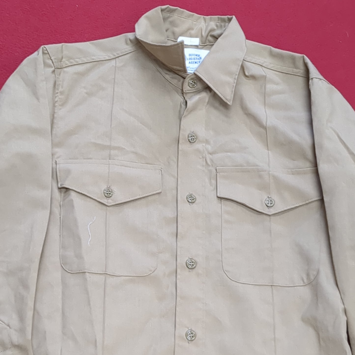 DARWOOD 15x33 Men's Long Sleeve Poly Wool Khaki Shirt Marine (10s (ab09-g111)
