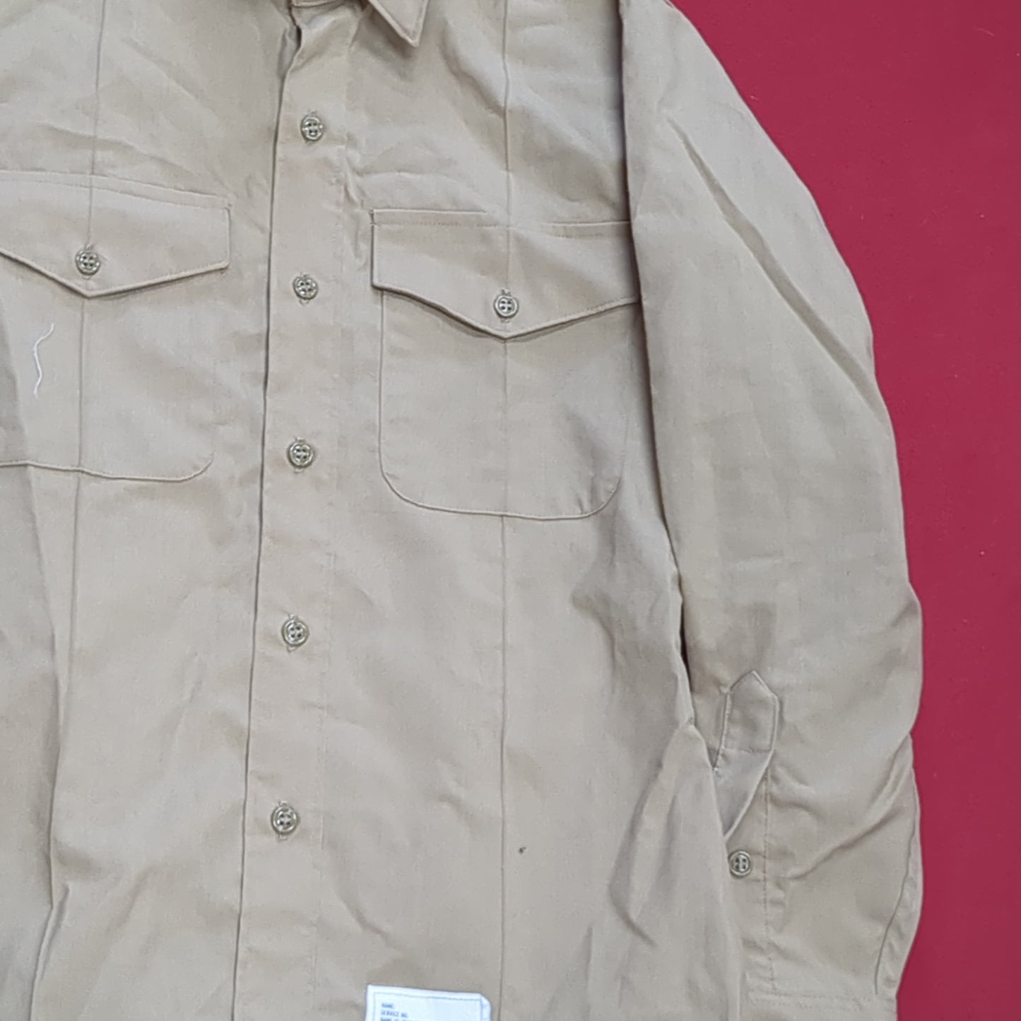 DARWOOD 15x33 Men's Long Sleeve Poly Wool Khaki Shirt Marine (10s (ab09-g111)