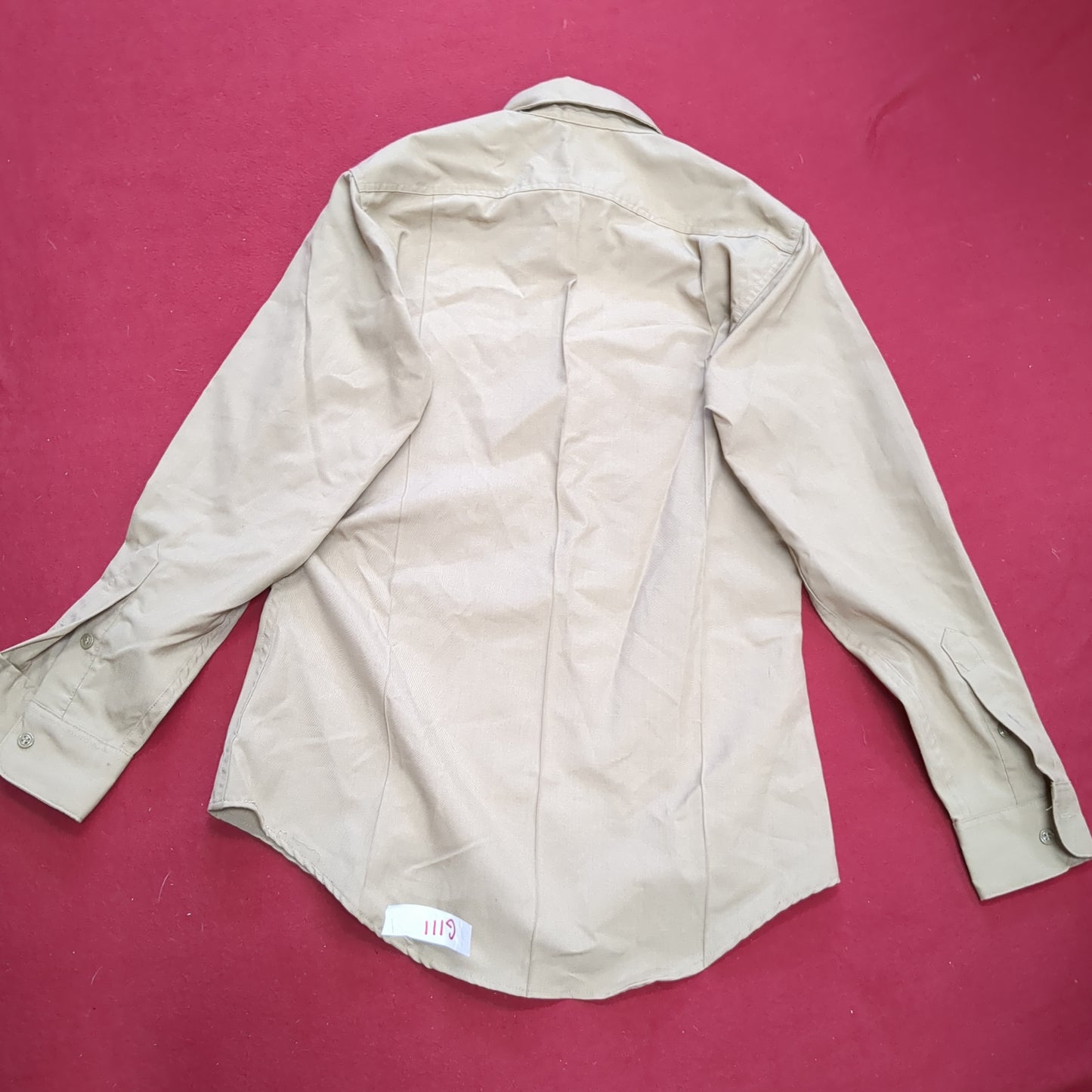 DARWOOD 15x33 Men's Long Sleeve Poly Wool Khaki Shirt Marine (10s (ab09-g111)
