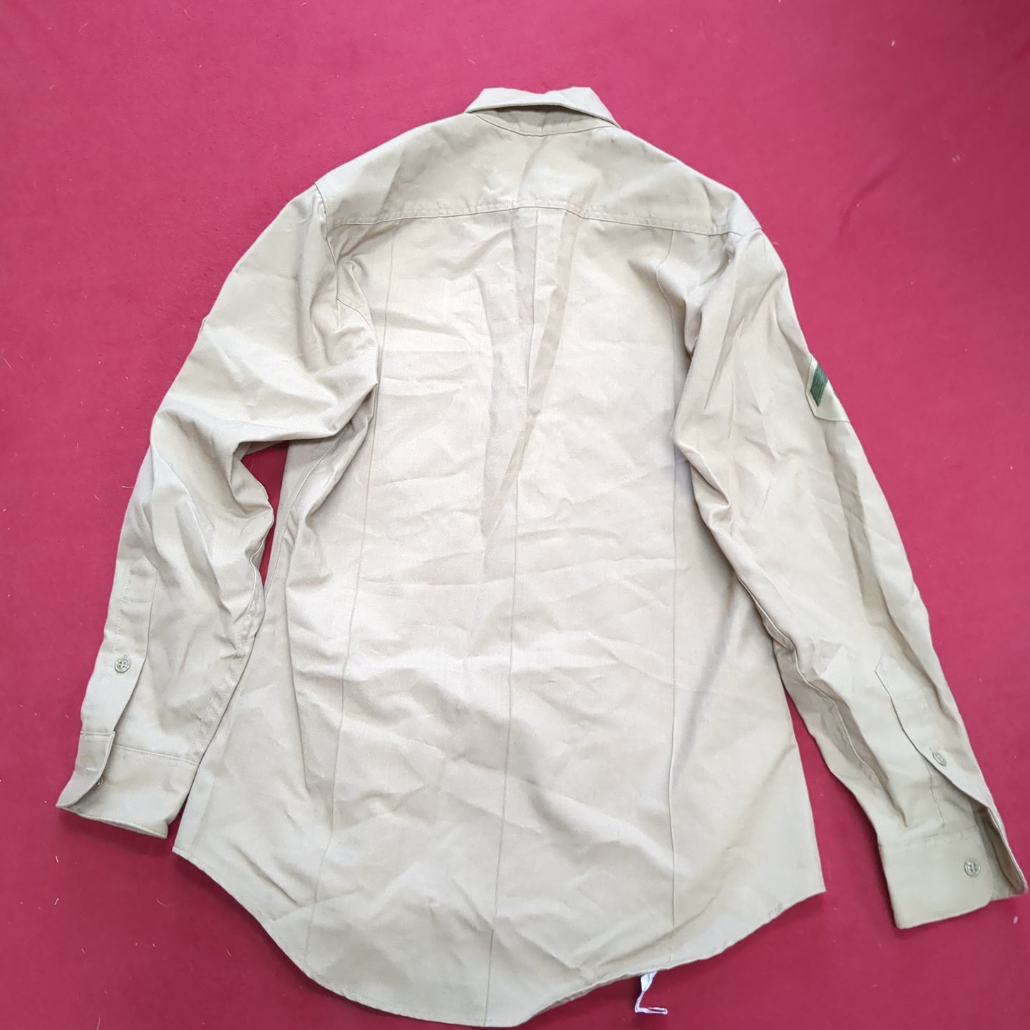 DLA 15x33 Men's Long Sleeve Poly Wool Khaki Shirt Marine (10s (ab09-g109)