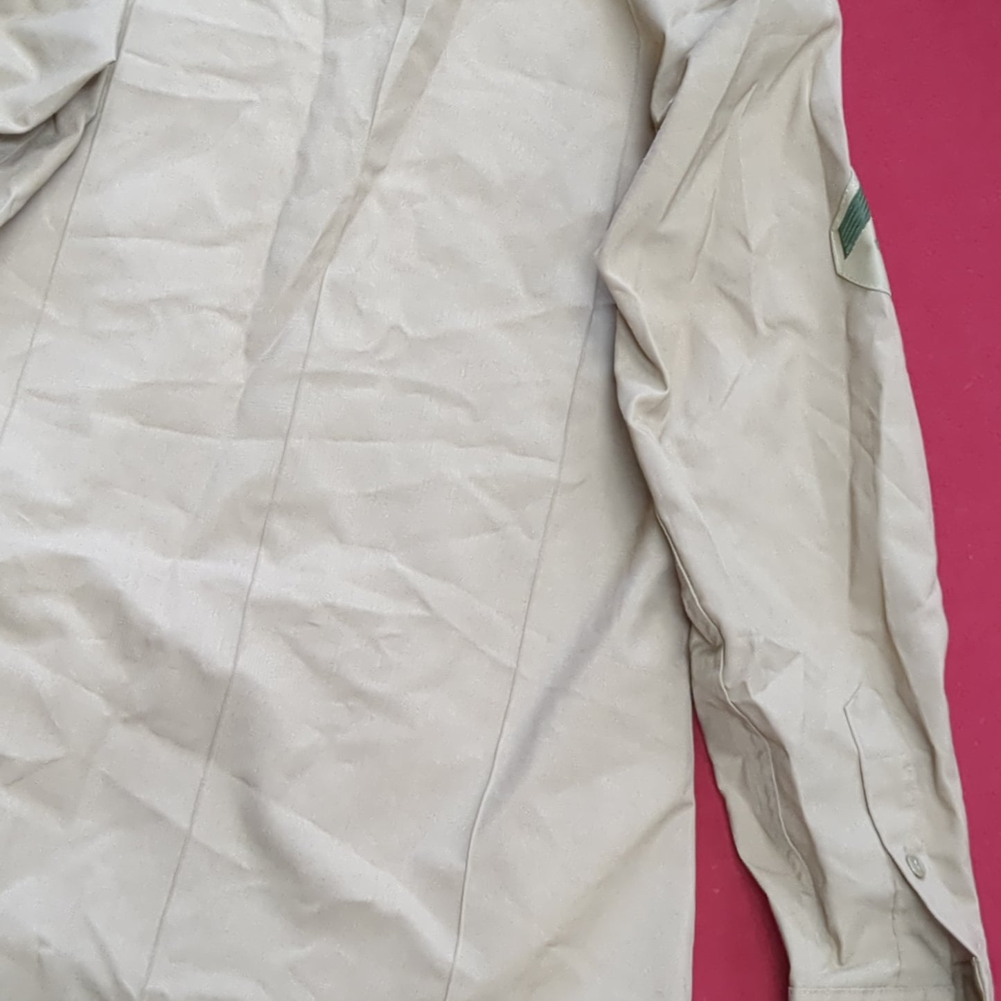 DLA 15x33 Men's Long Sleeve Poly Wool Khaki Shirt Marine (10s (ab09-g109)