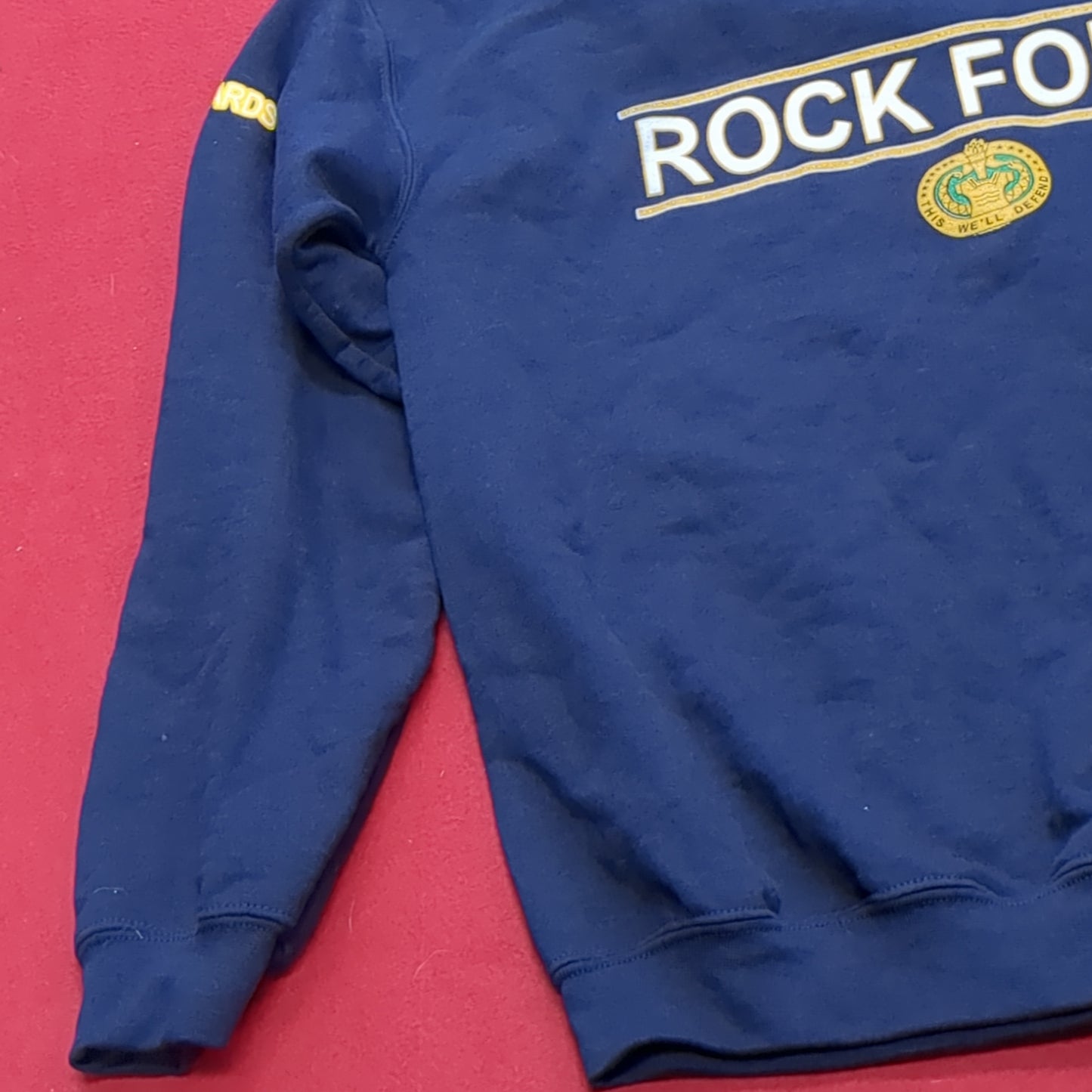 US Army Rock Force Small Blue Mens Crew Sweat Shirt (cw- ea04-AUG194)
