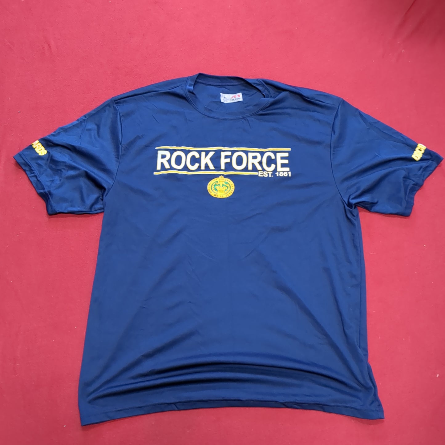 US Army Large Blue Rock Force T-Shirt (cw- ea04-AUG195)