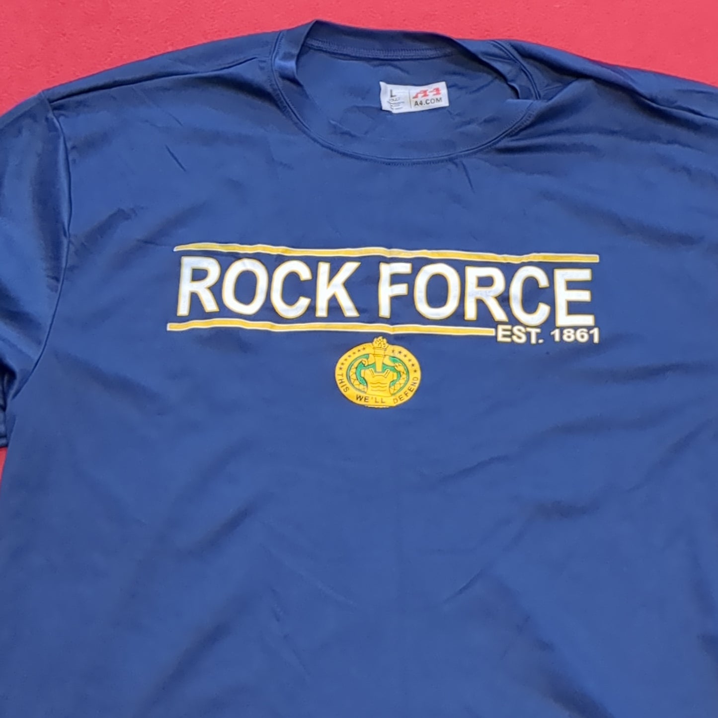 US Army Large Blue Rock Force T-Shirt (cw- ea04-AUG195)