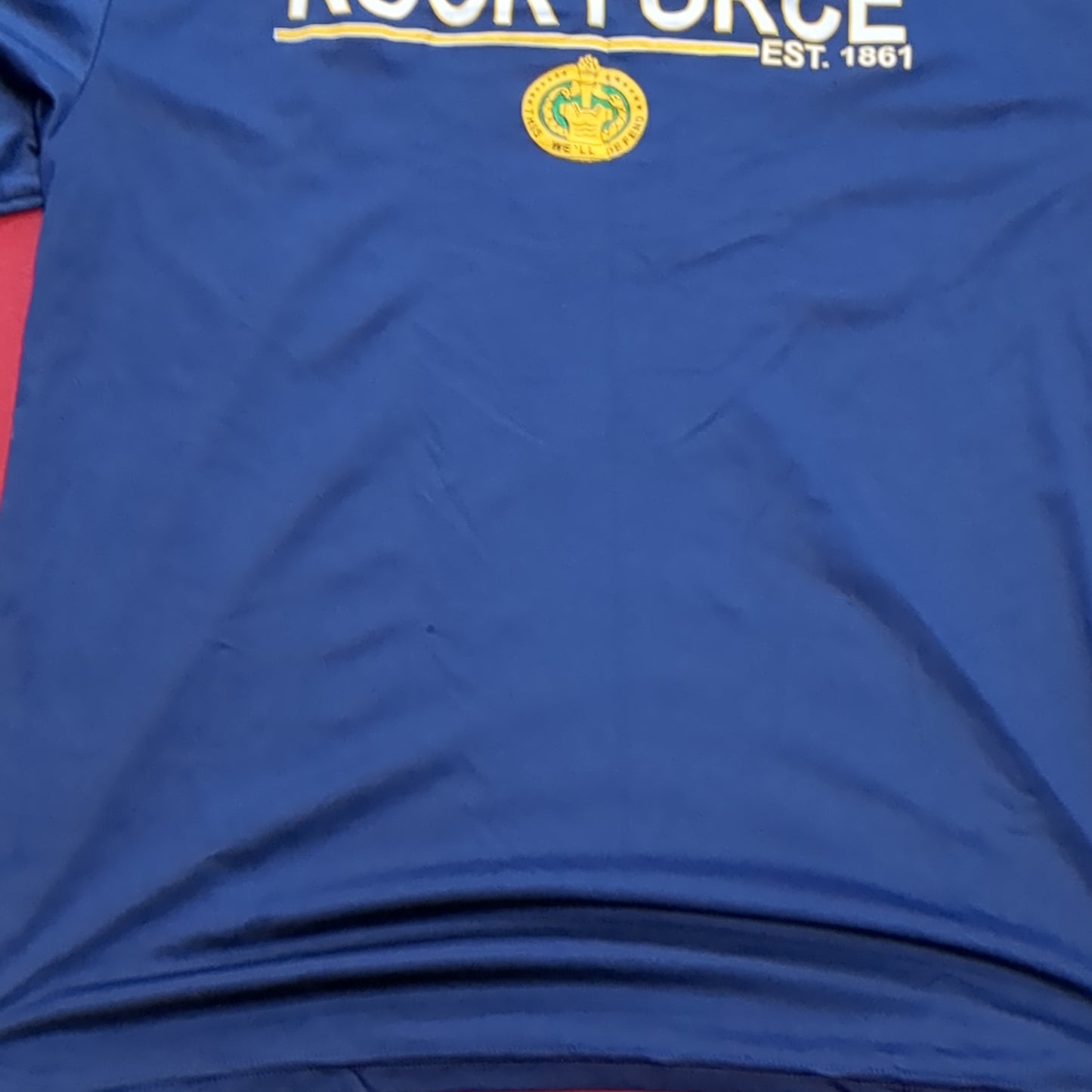 US Army Large Blue Rock Force T-Shirt (cw- ea04-AUG195)