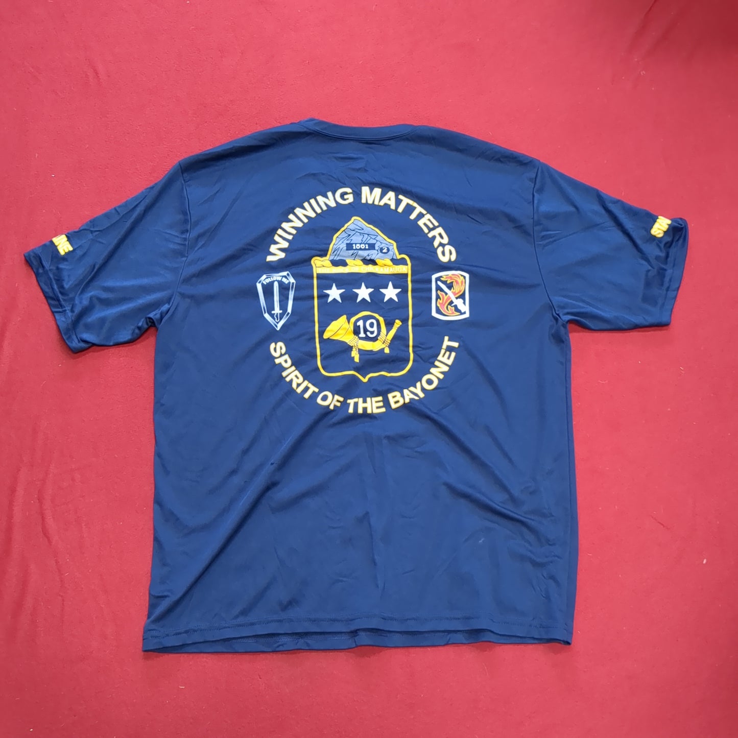 US Army Large Blue Rock Force T-Shirt (cw- ea04-AUG195)