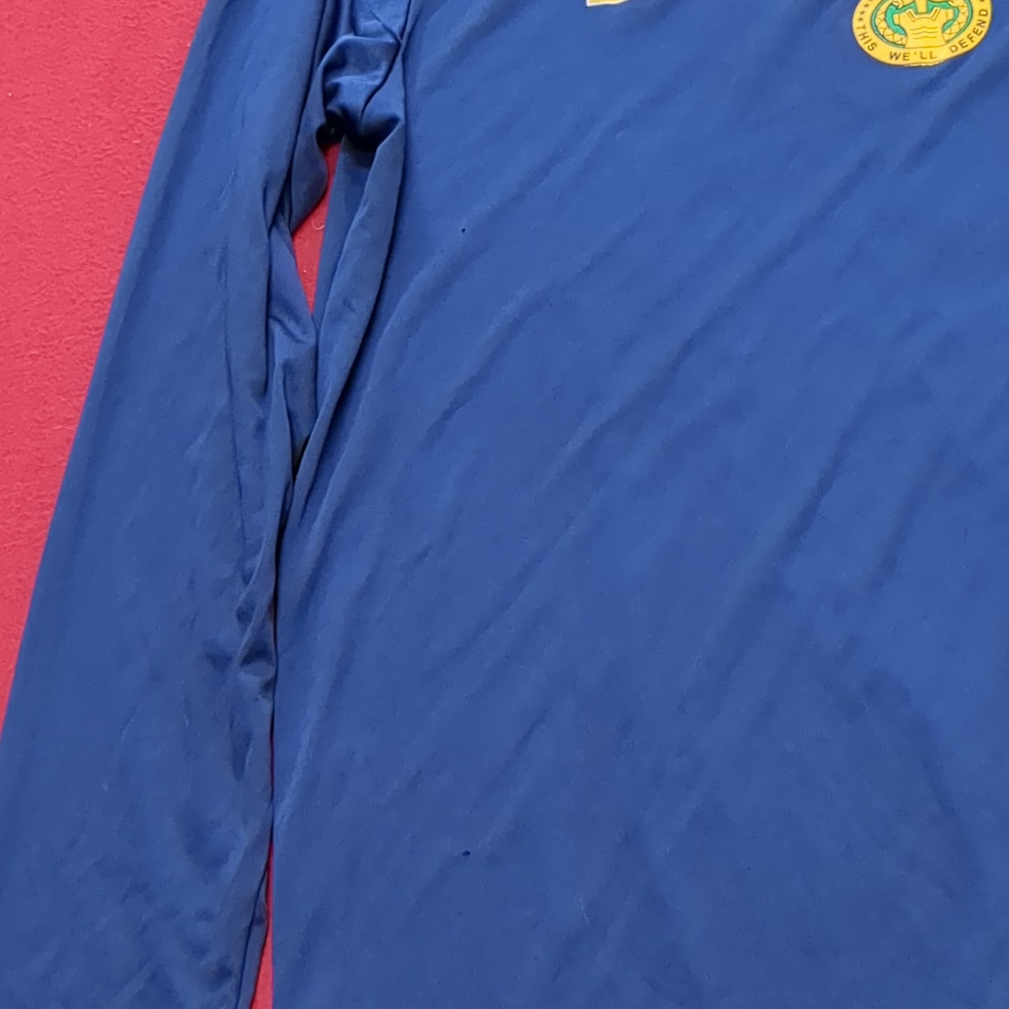 US Army Rock Force X-Large Blue Mens Crew Long Sleeve Shirt (cw- ea04-AUG196)