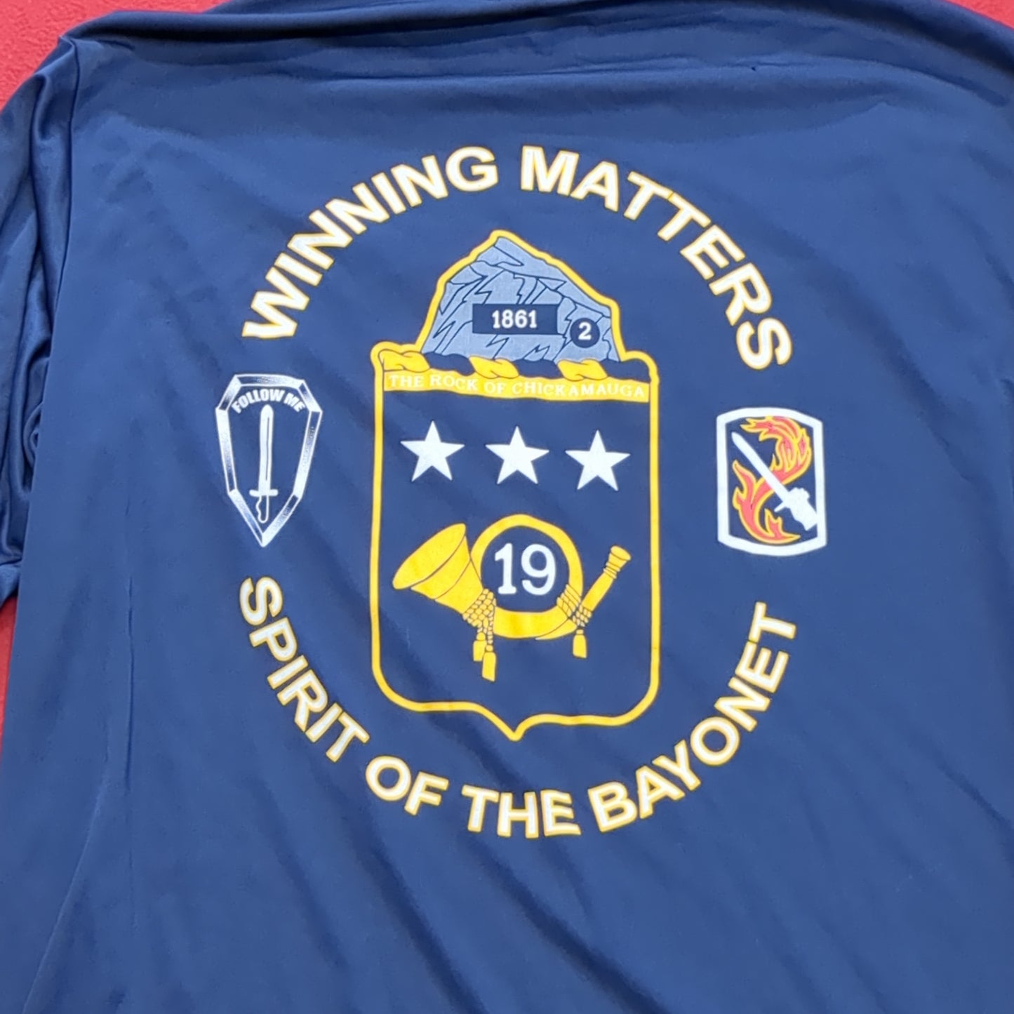 US Army Rock Force X-Large Blue Mens Crew Long Sleeve Shirt (cw- ea04-AUG196)