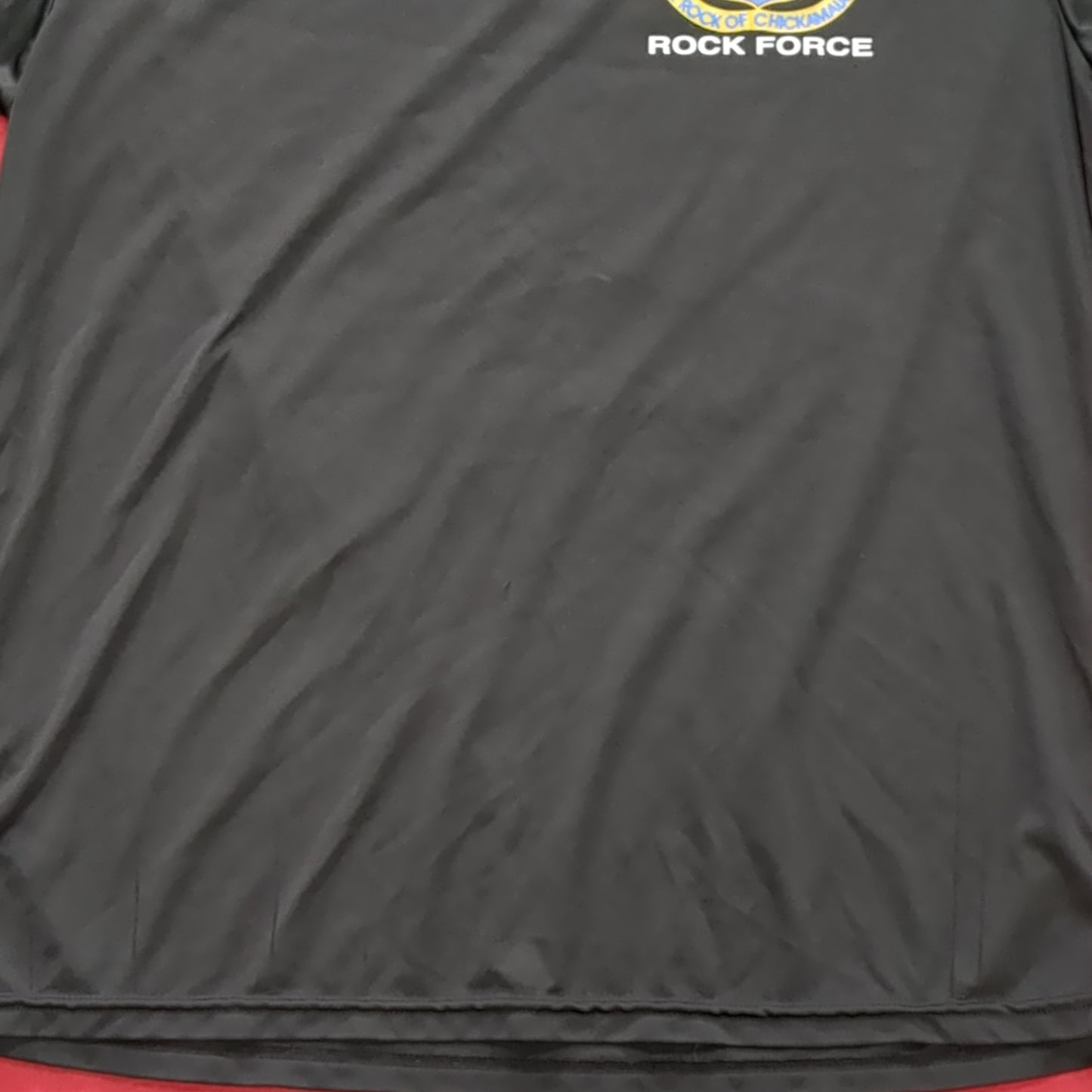 US Army Large Black Rock Force T-Shirt Excellent Condition (fb10-AUG202)