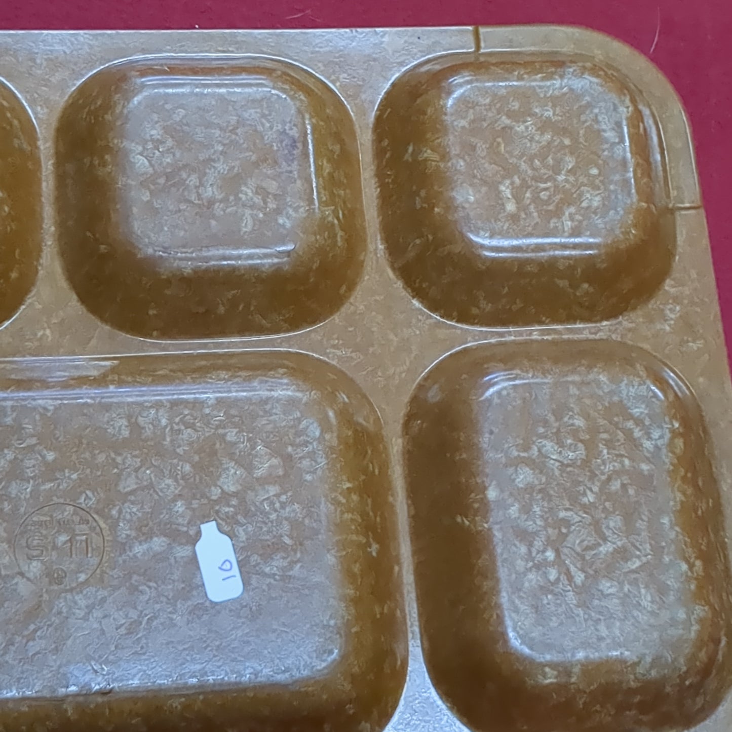 VINTAGE 1952 US Army Mess Hall Melamine Melmac Tray (12s (ab11-10)