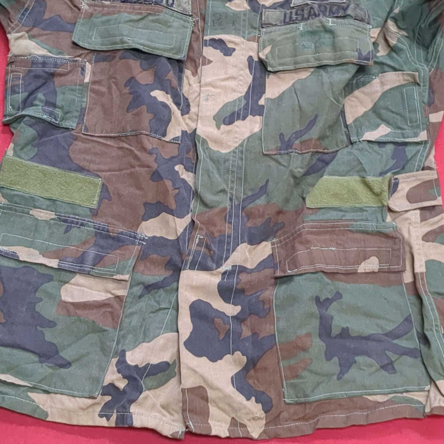 US Army Aircrew Medium Regular BDU Woodland Combat Class I Top Jacket (15s (ab06-12)