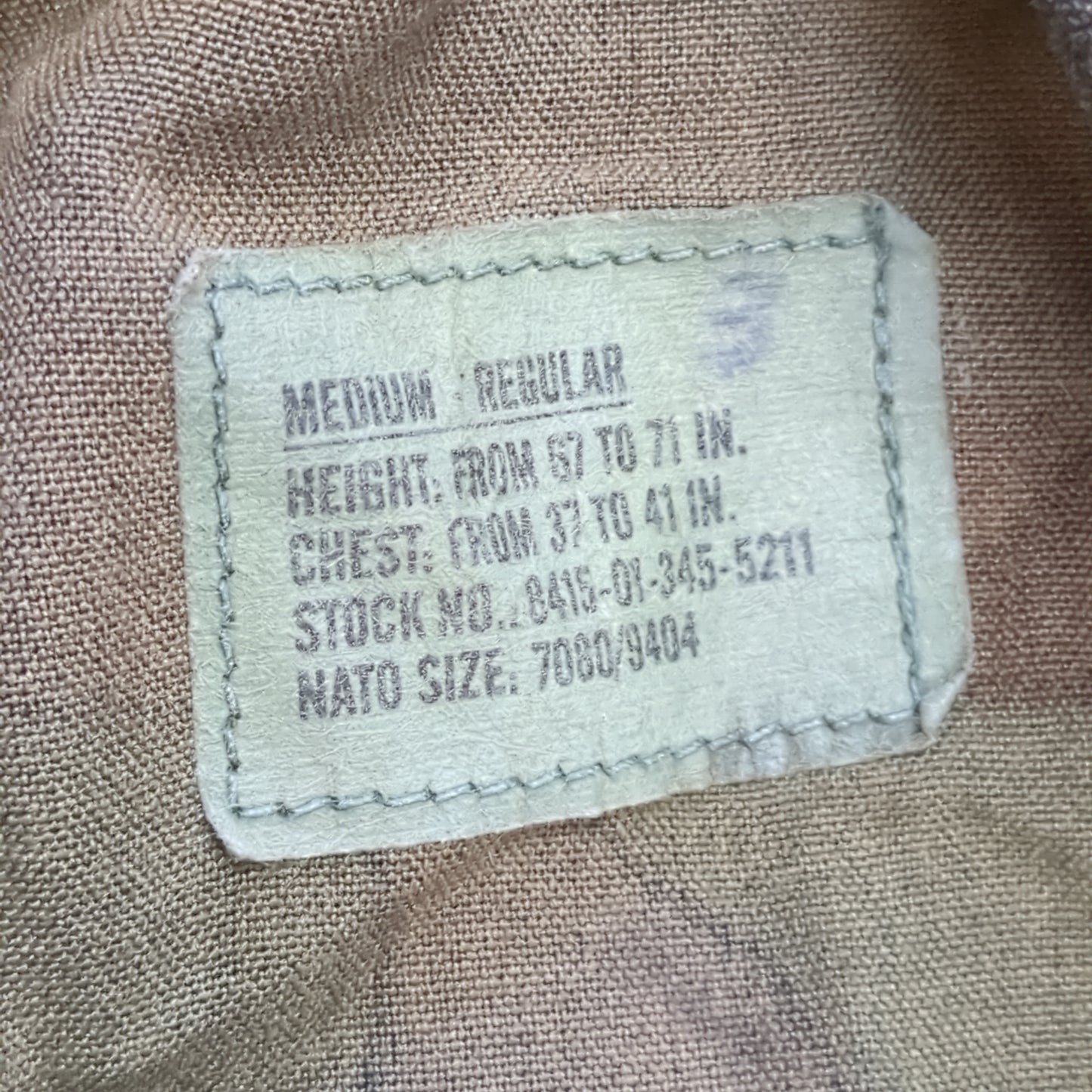 US Army Aircrew Medium Regular BDU Woodland Combat Class I Top Jacket (15s (ab06-12)