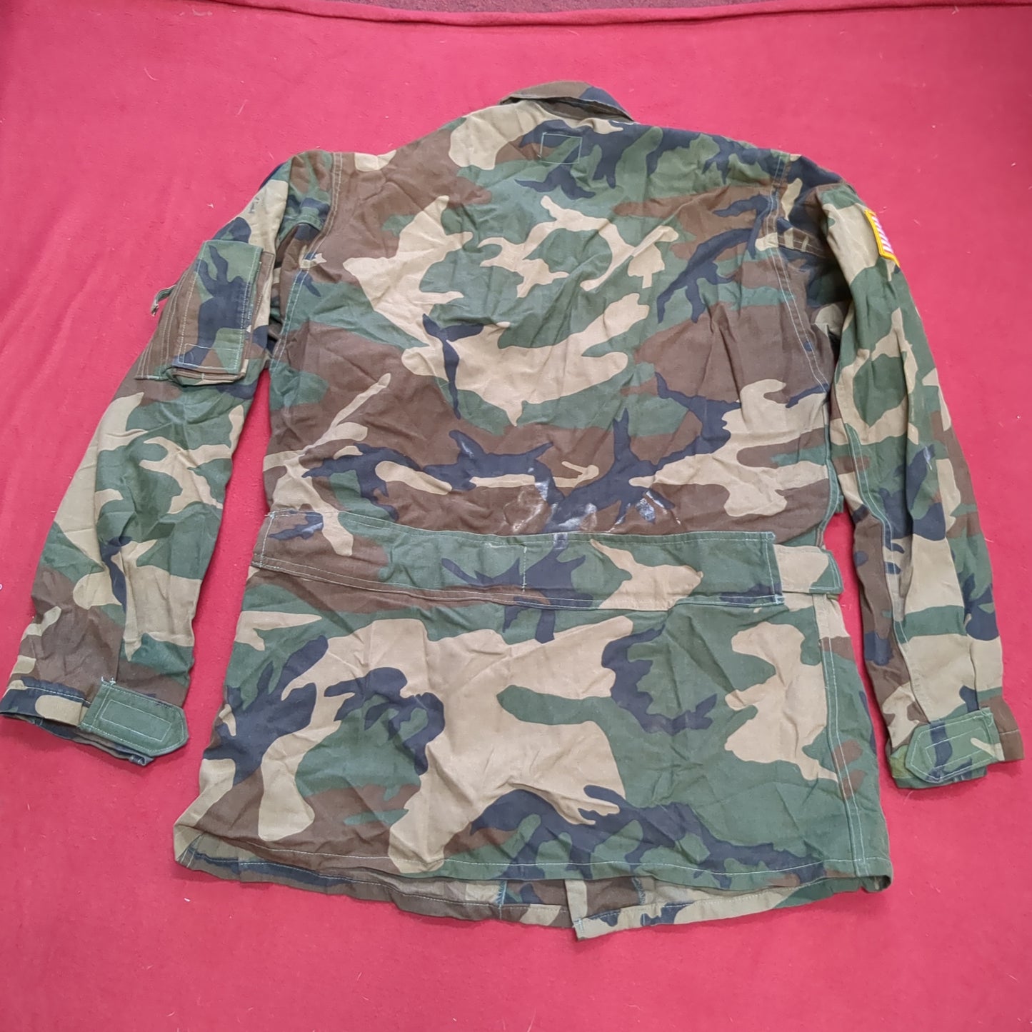 US Army Aircrew Medium Regular BDU Woodland Combat Class I Top Jacket (15s (ab06-12)
