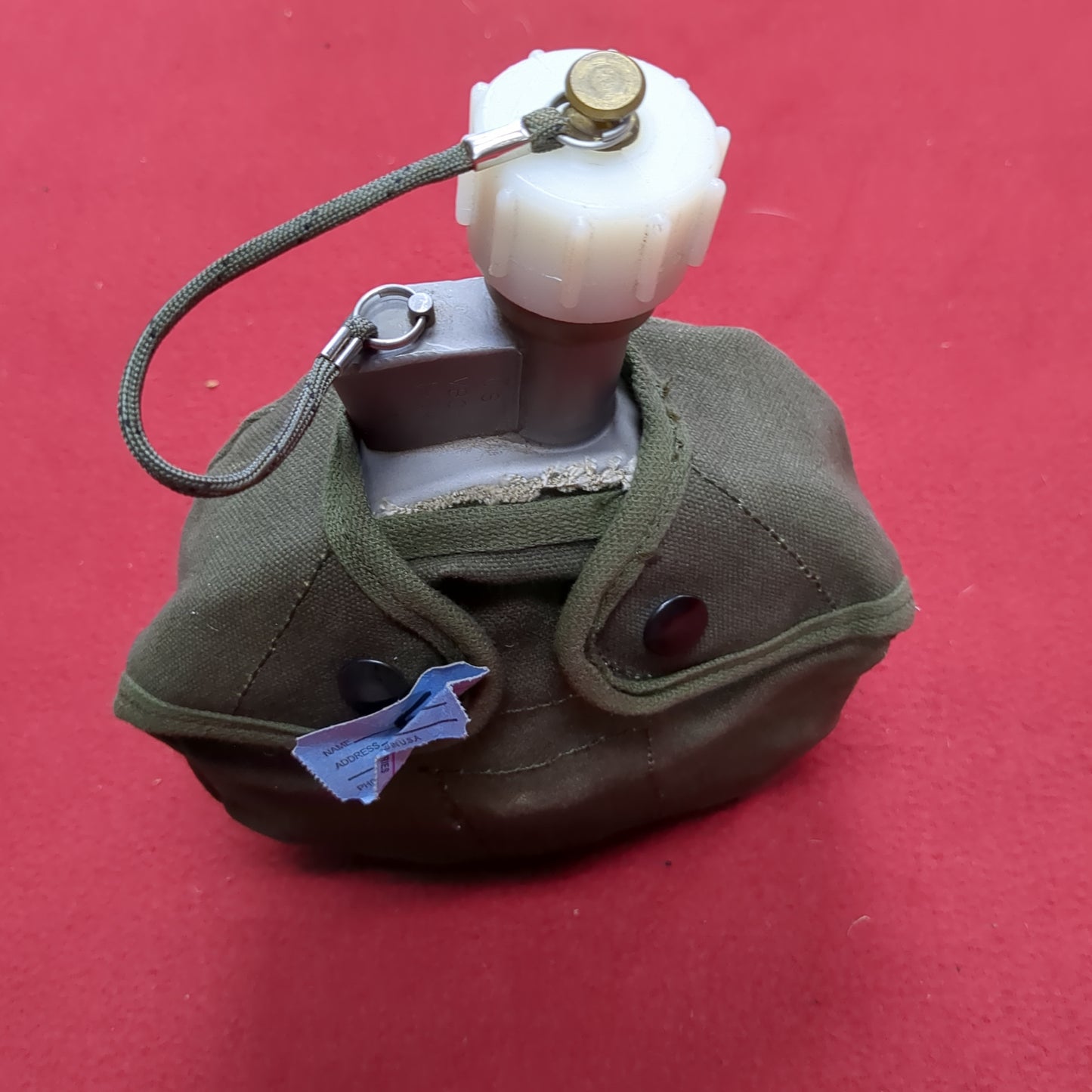 1964 Canteen, Canteen Cup, Broken '84 Artic Insulated Water Canteen Cover Vintage (16S (ab07-e)