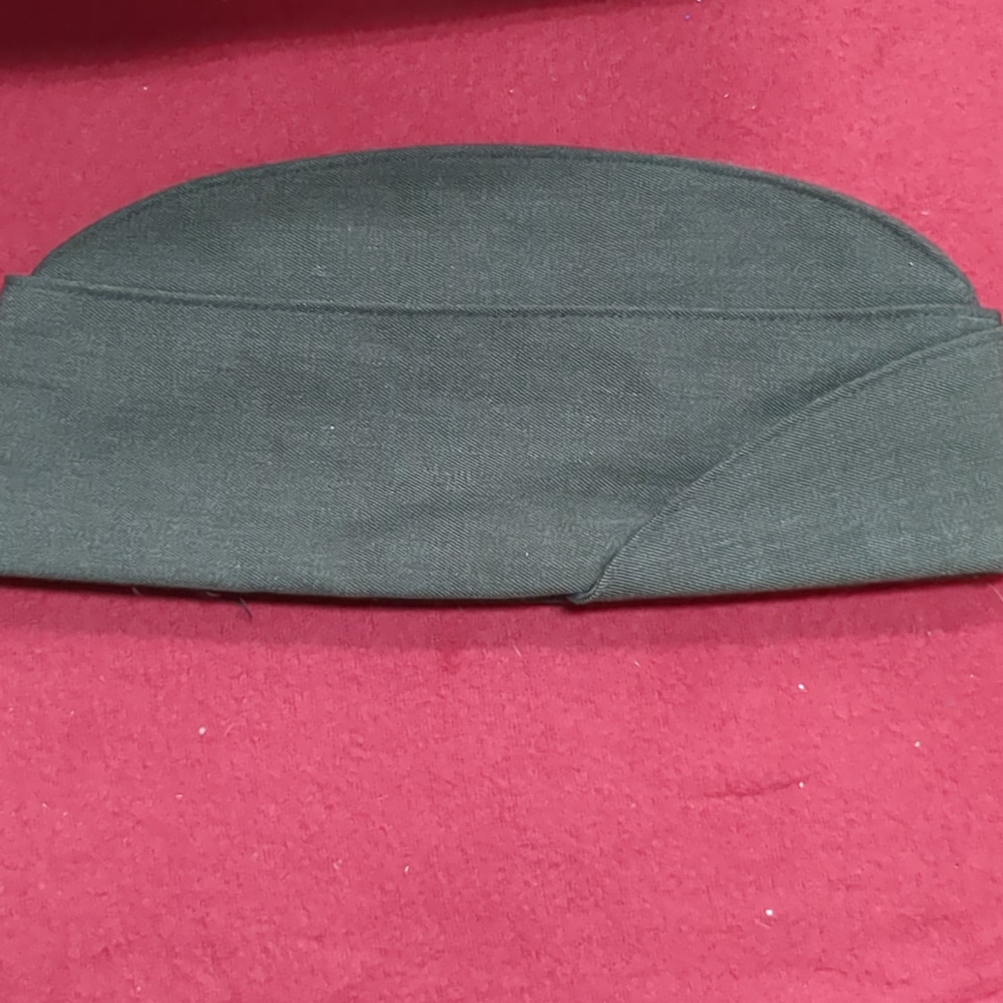 SAM BONK Sz 6 7/8 Garrison Men's MC Green Poly Wool Cap Cover Marine Gabardine (22s ac15-g106)