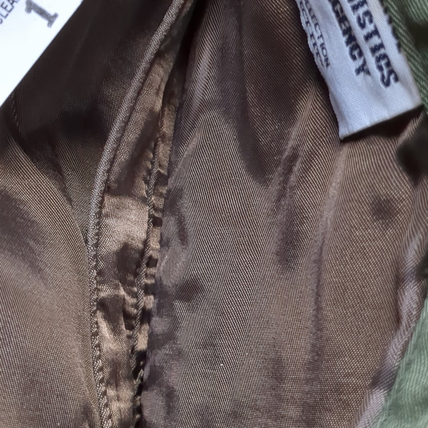 SAM BONK Sz 6 7/8 Garrison Men's MC Green Poly Wool Cap Cover Marine Gabardine (22s ac15-g106)