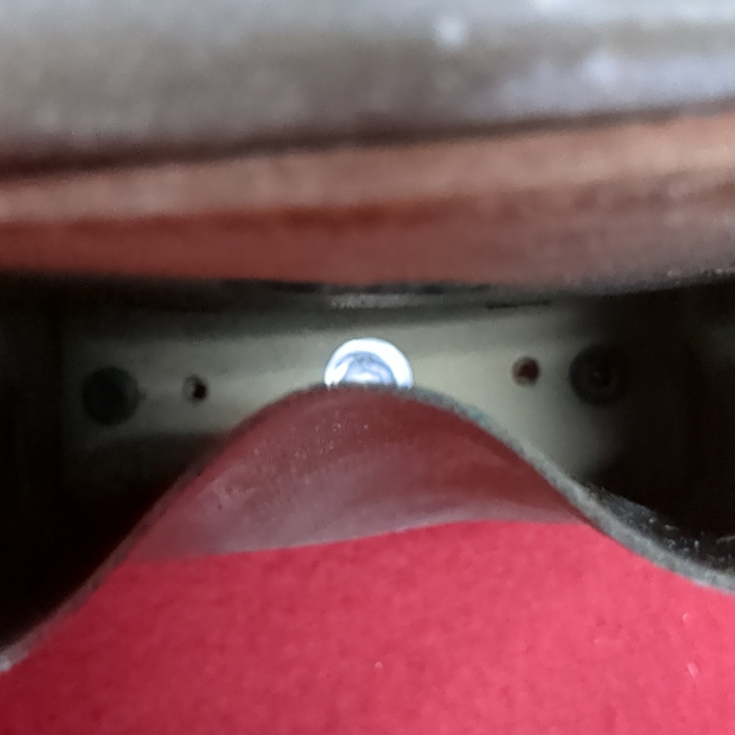 VINTAGE German Bundeswehr Leather Plastic Olive Pouch (21s ac15-15)