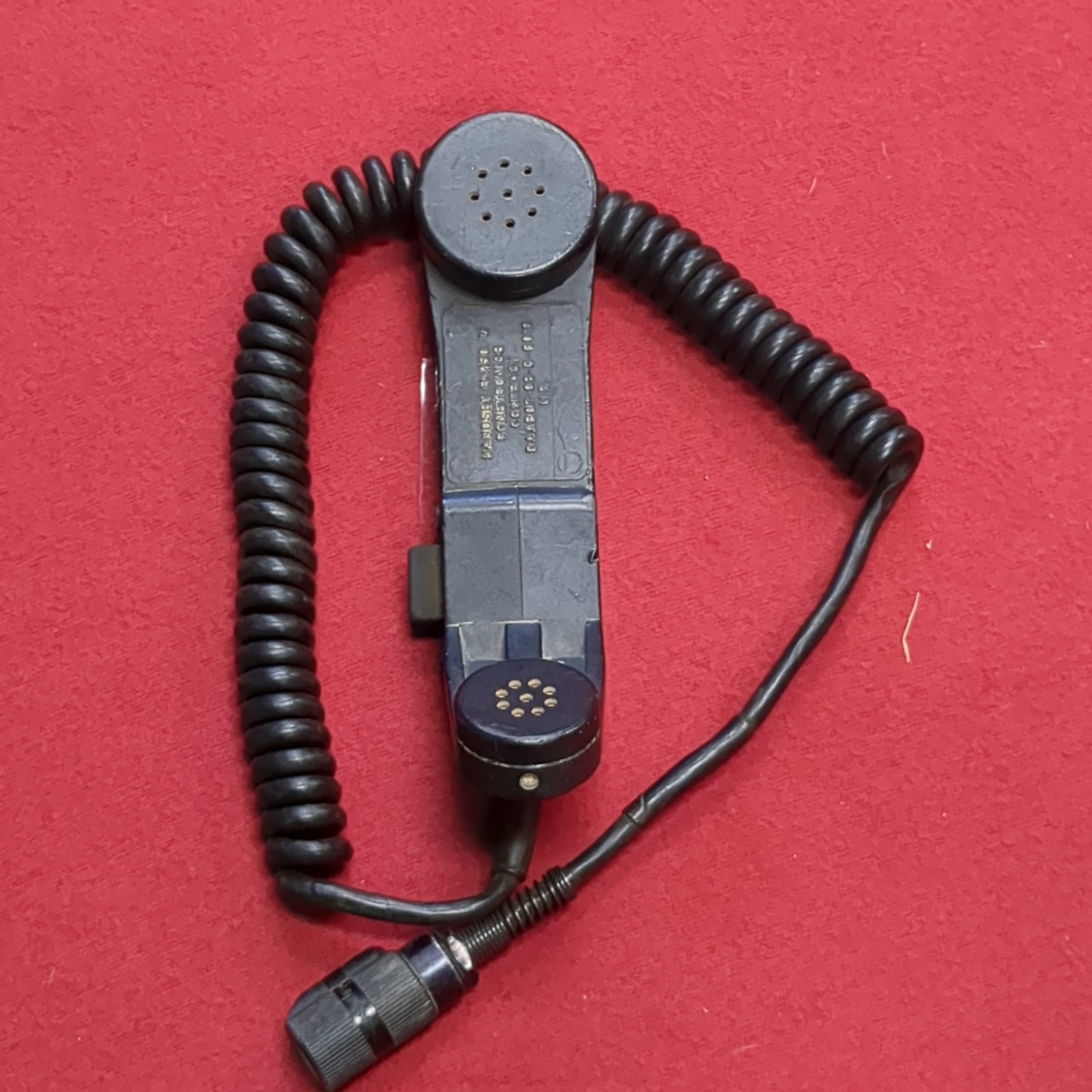 VINTAGE US Army Sonetronics H250-U 5 pin Handset Microphone (23s ac10-12)