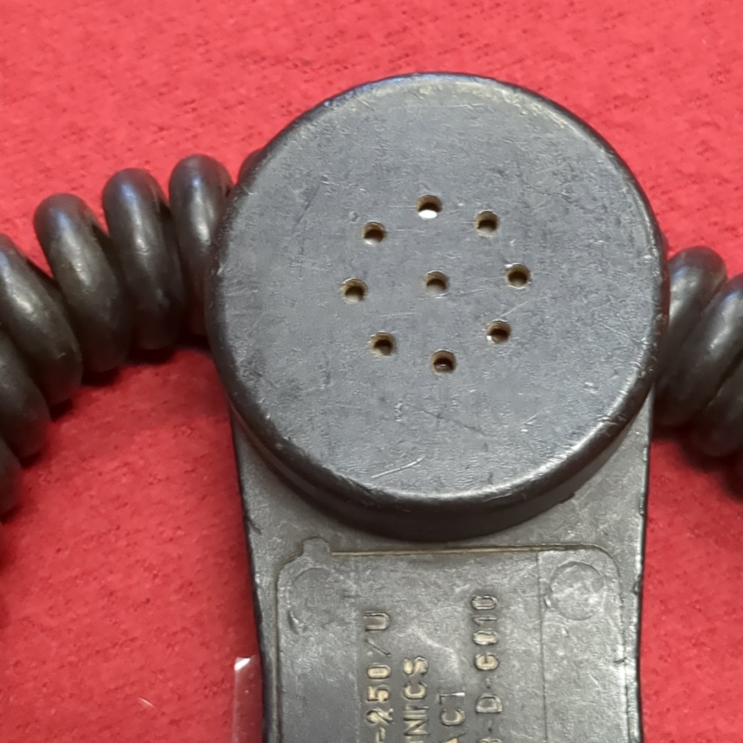 VINTAGE US Army Sonetronics H250-U 5 pin Handset Microphone (23s ac10-12)