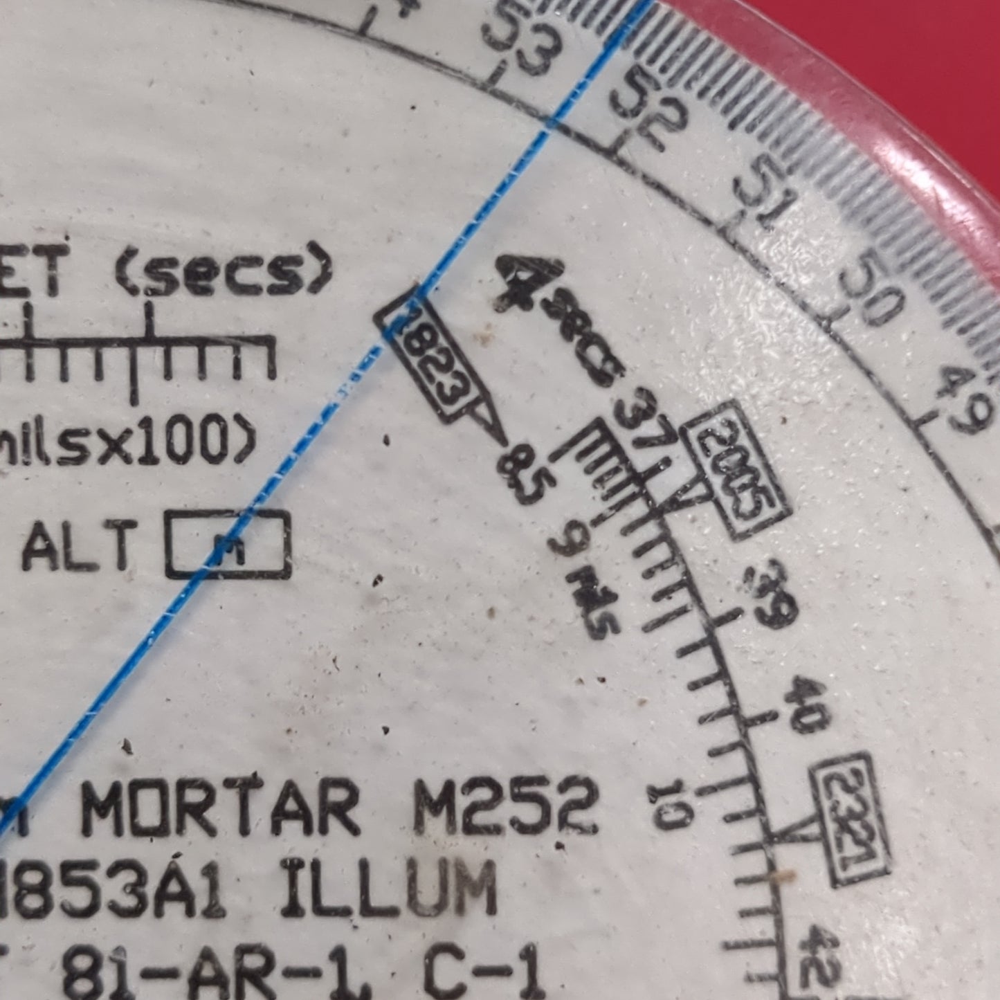 VINTAGE Fuze Set Whiz Wheel 81mm Mortar M252 (23s ac10-29)
