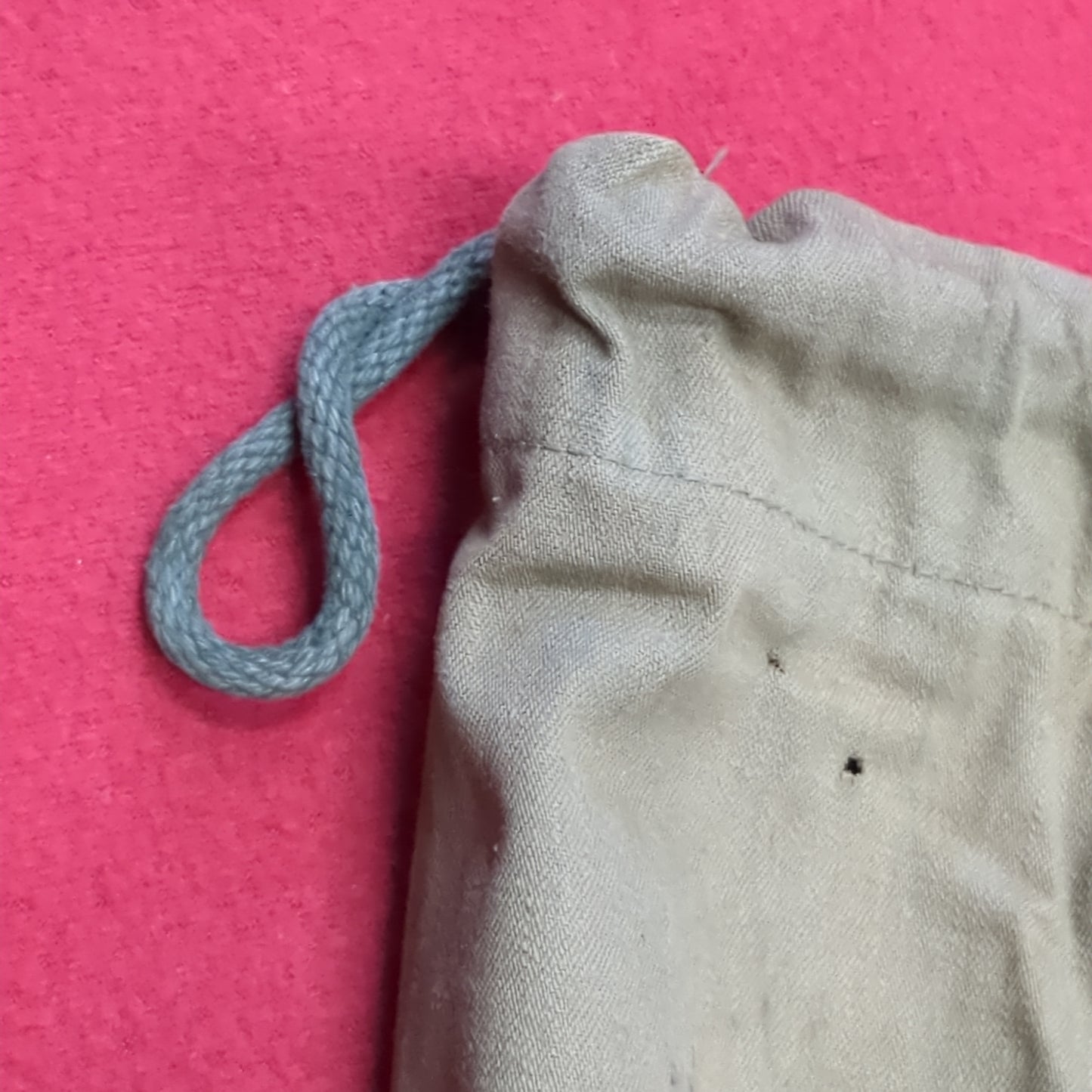 Korean War Era 1953 US Army Olive Green Cloth Barracks Clothing Bag (29s-ac12-g133)