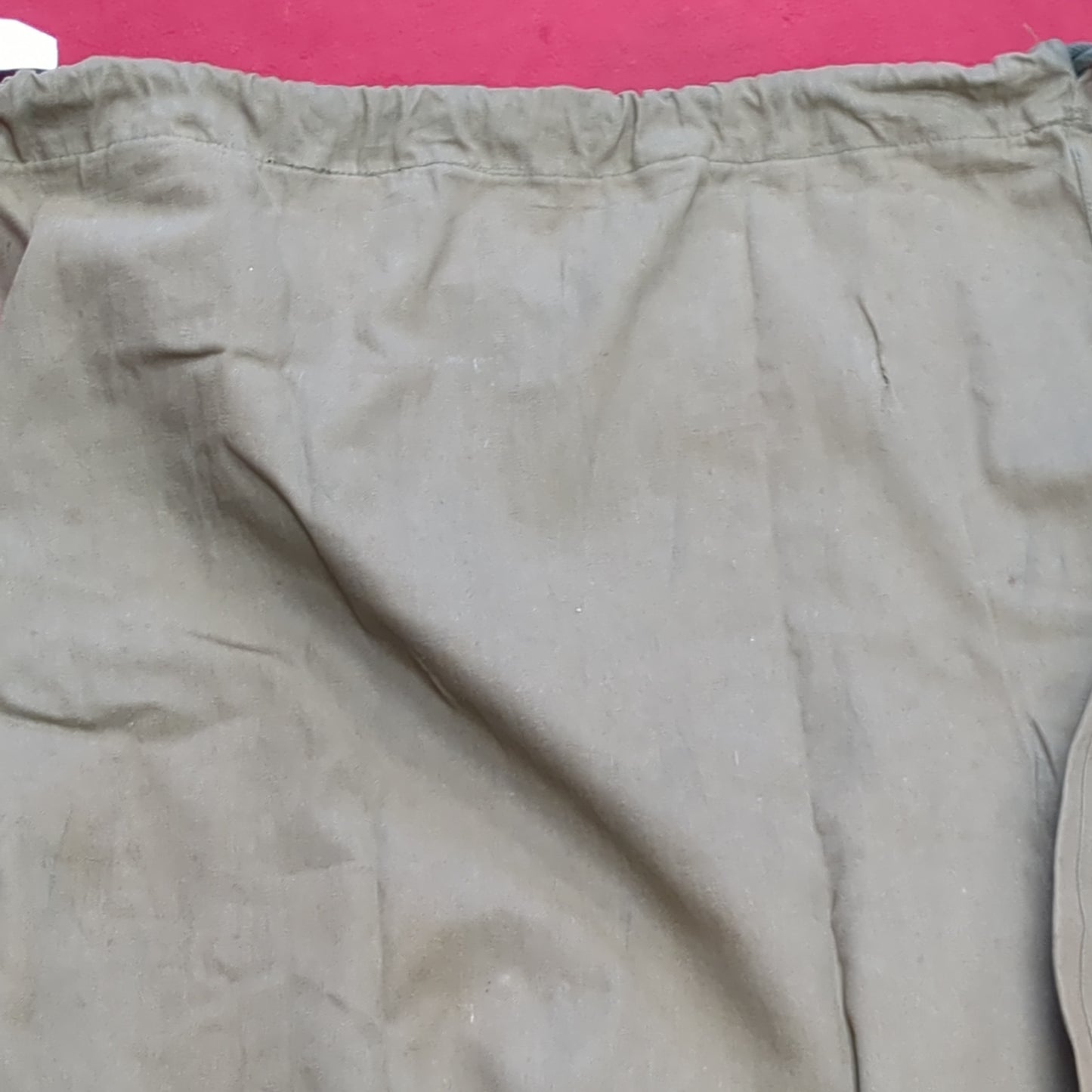 Korean War Era 1953 US Army Olive Green Cloth Barracks Clothing Bag (29s-ac12-g133)