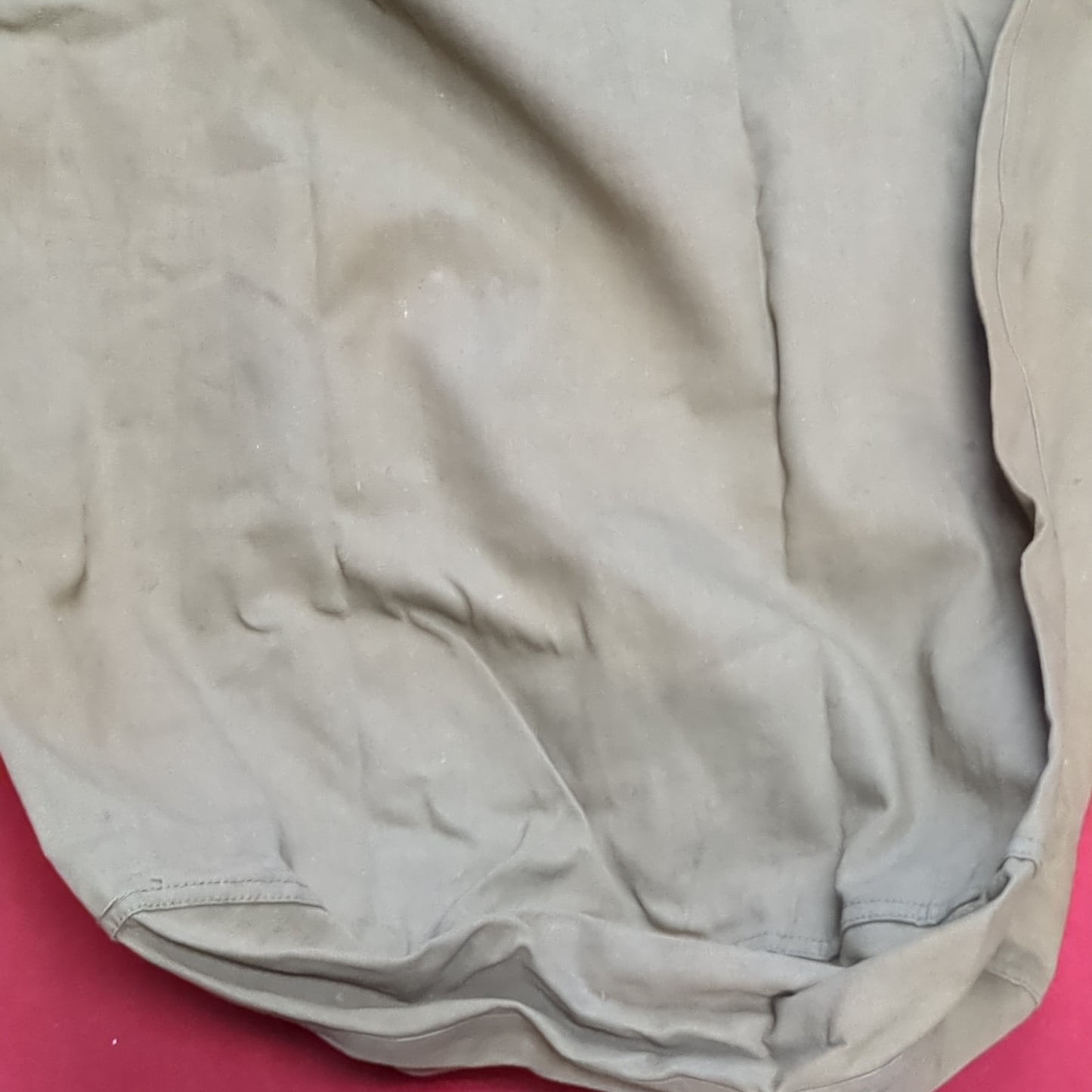 Korean War Era 1953 US Army Olive Green Cloth Barracks Clothing Bag (29s-ac12-g133)