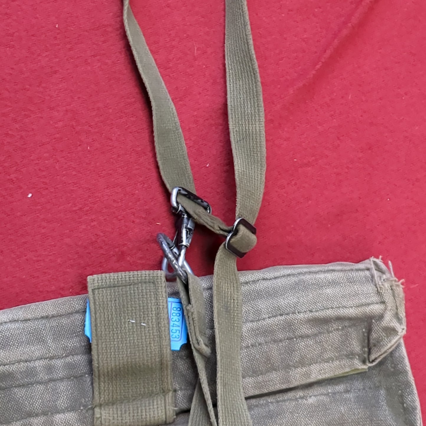 VINTAGE US Army M17 Gas Mask Bag (34CR CBRN4 ac03-7)