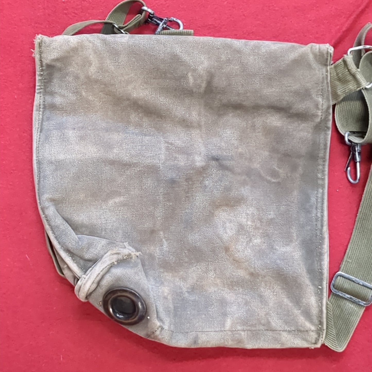 VINTAGE US Army M17 Gas Mask Bag (34CR CBRN4 ac03-7)