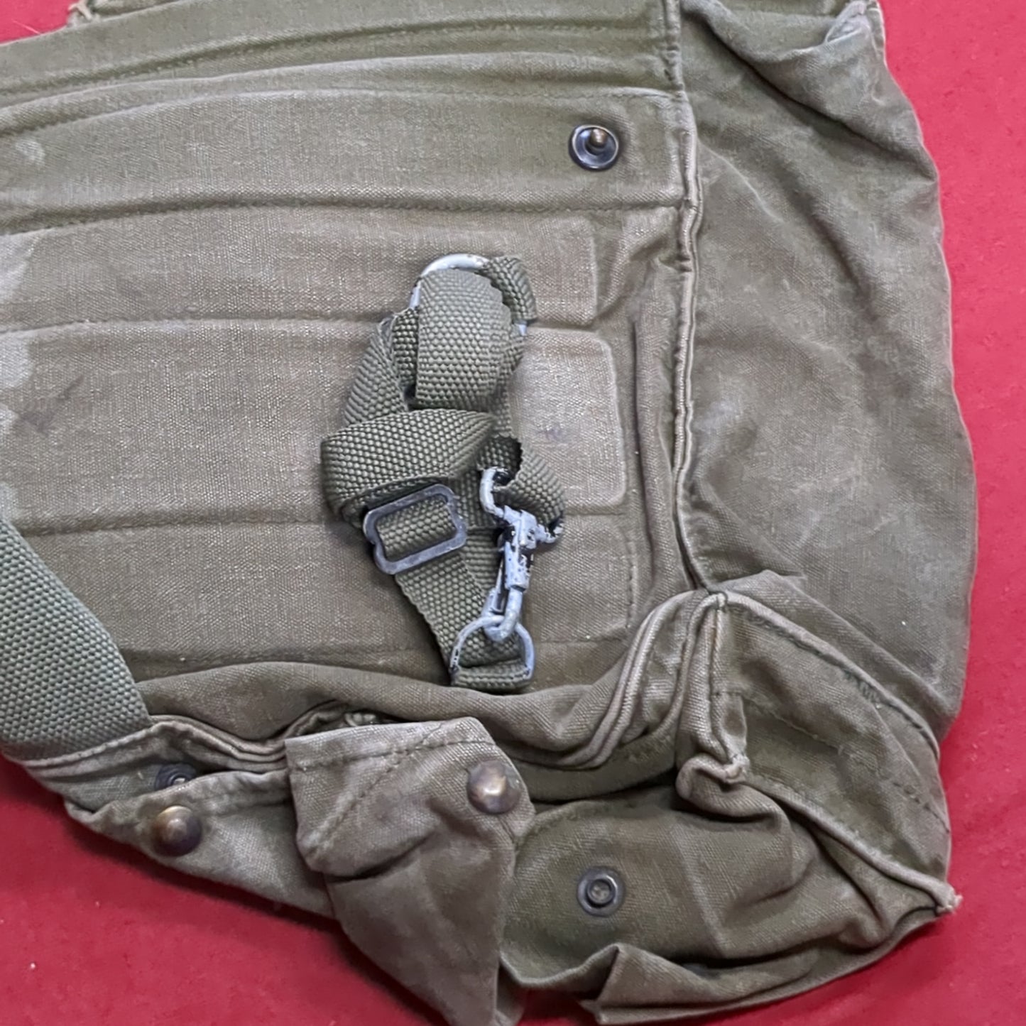 VINTAGE US Army M17 Gas Mask Bag (34CR CBRN4 ac03-14)