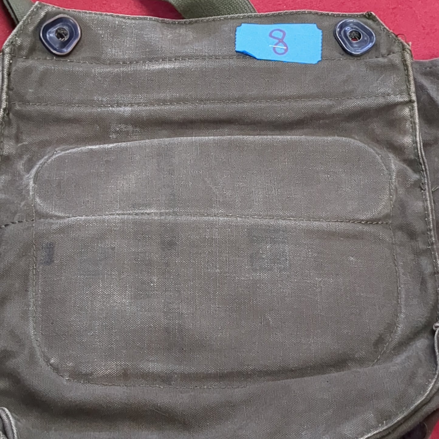 VINTAGE US Army M17 Gas Mask Bag (34CR CBRN4 ac03-8)