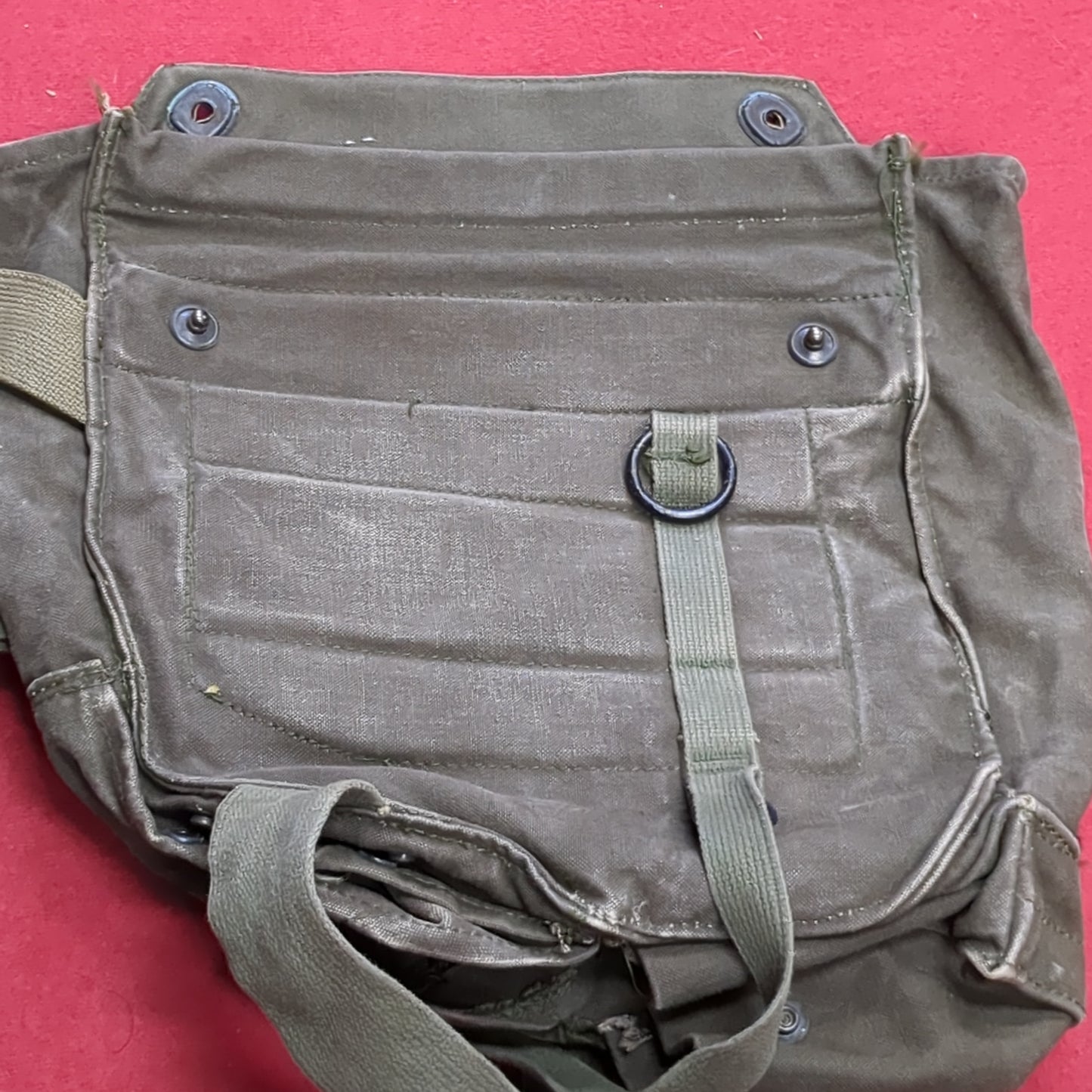 VINTAGE US Army M17 Gas Mask Bag (34CR CBRN4 ac03-8)