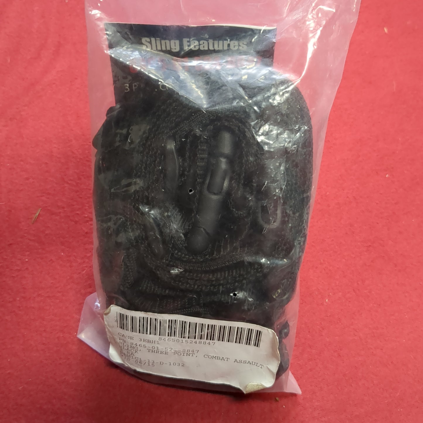 NOS DJ Safety 3 Point Combat Assault Sling Black (35CR- ca3-AUG180)