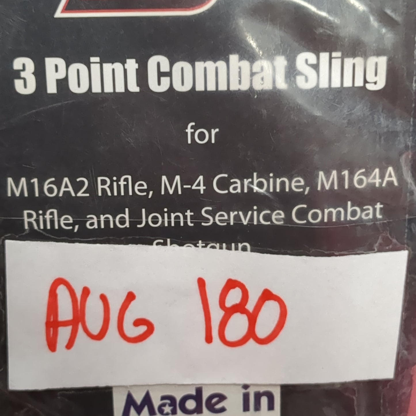 NOS DJ Safety 3 Point Combat Assault Sling Black (35CR- ca3-AUG180)