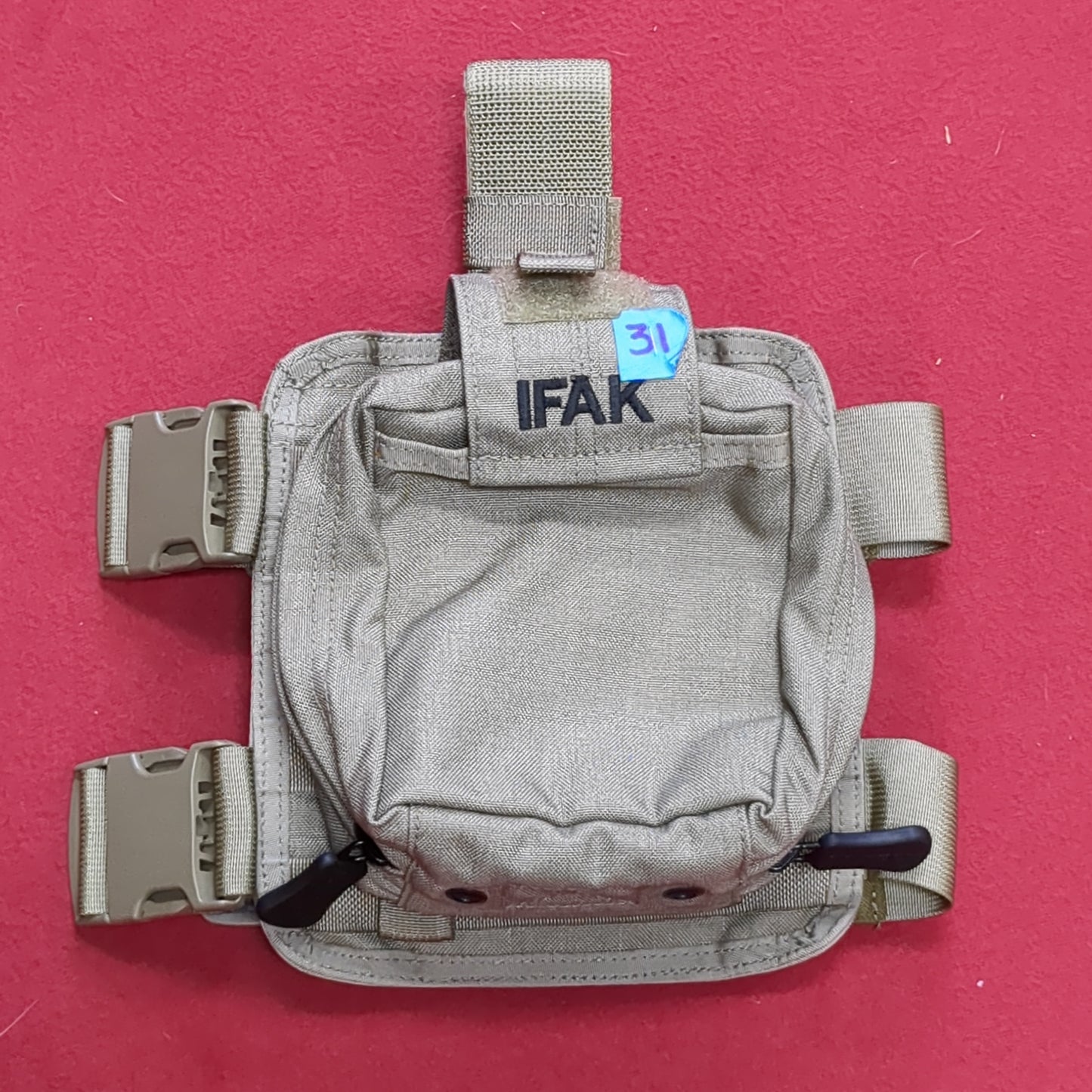 SO TECH Coyote Brown BLOCS Claw Padded Thigh Rig with Individual Medical Aid IFAK Pouch with Insert (30CR ca5-31)
