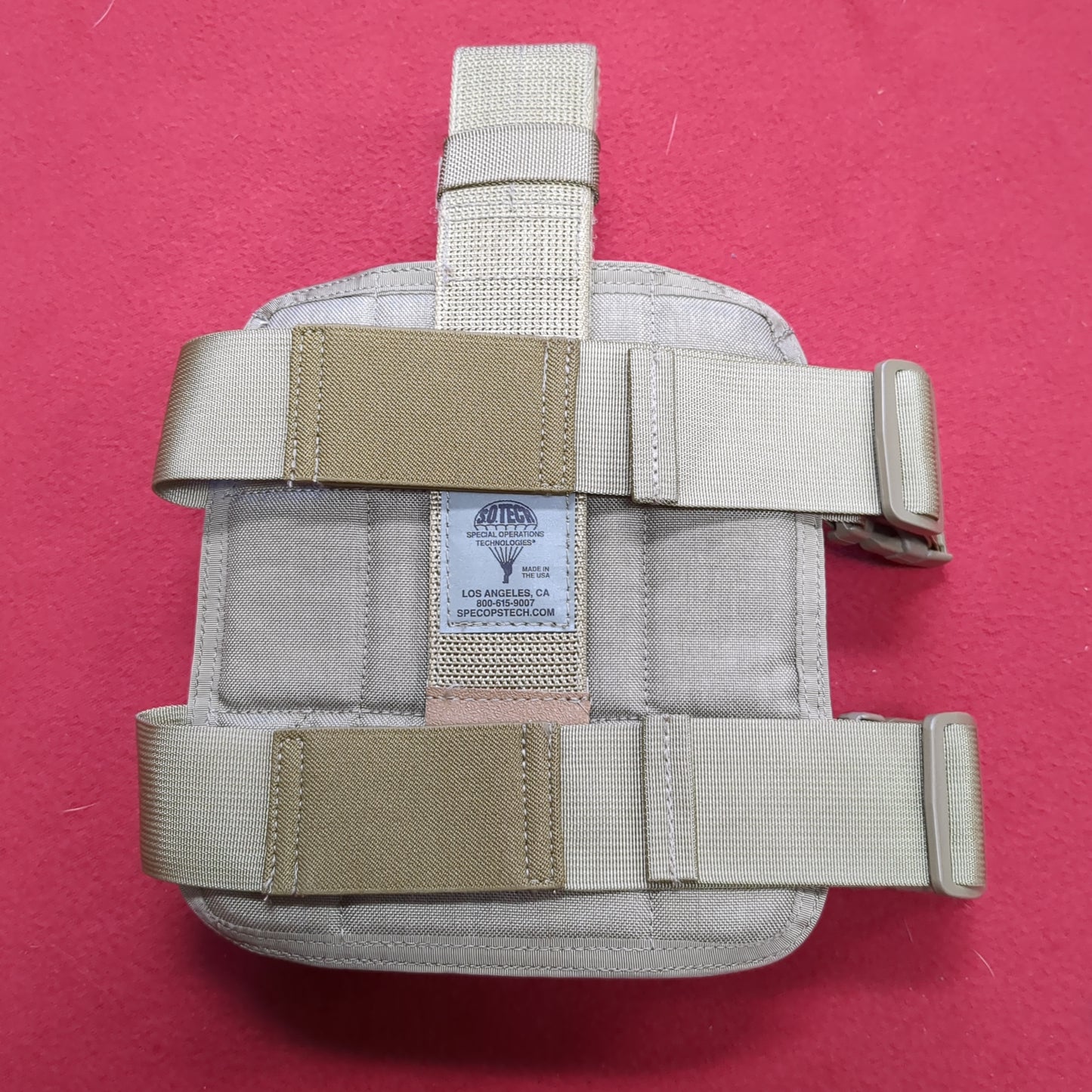 SO TECH Coyote Brown BLOCS Claw Padded Thigh Rig with Individual Medical Aid IFAK Pouch with Insert (30CR ca5-31)