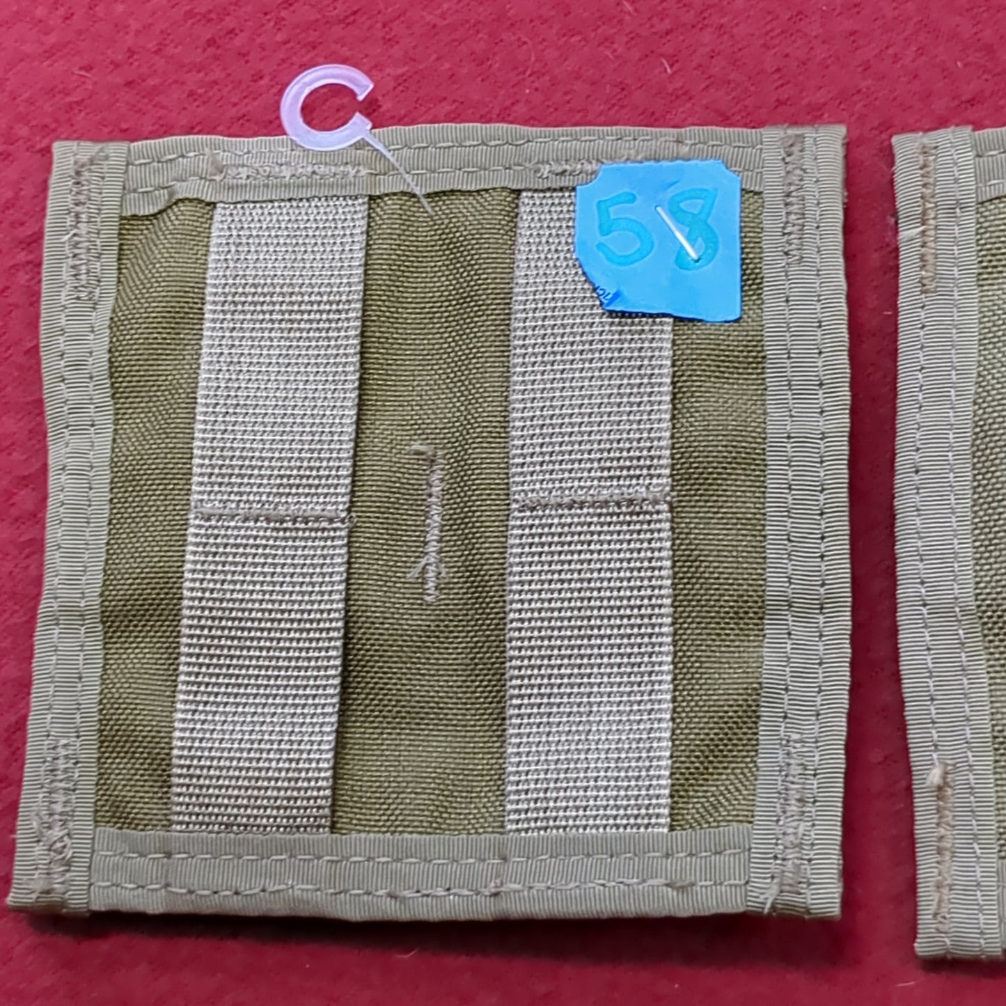 NEW (no tag) Pair of Coyote Horizontal Pouch Adapter (31CR ca6-58)