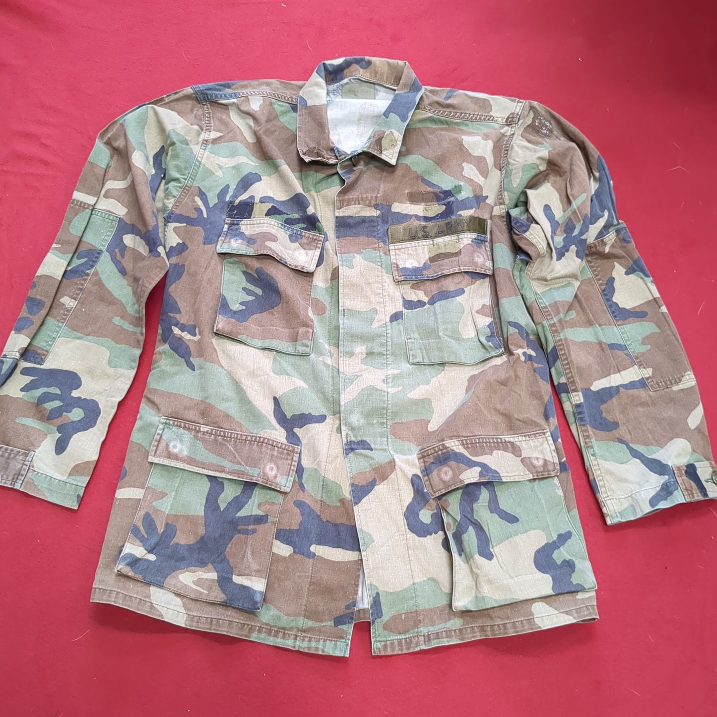 US Army MEDIUM LONG Uniform Top BDU Woodland Pattern (10CR ca8-2)