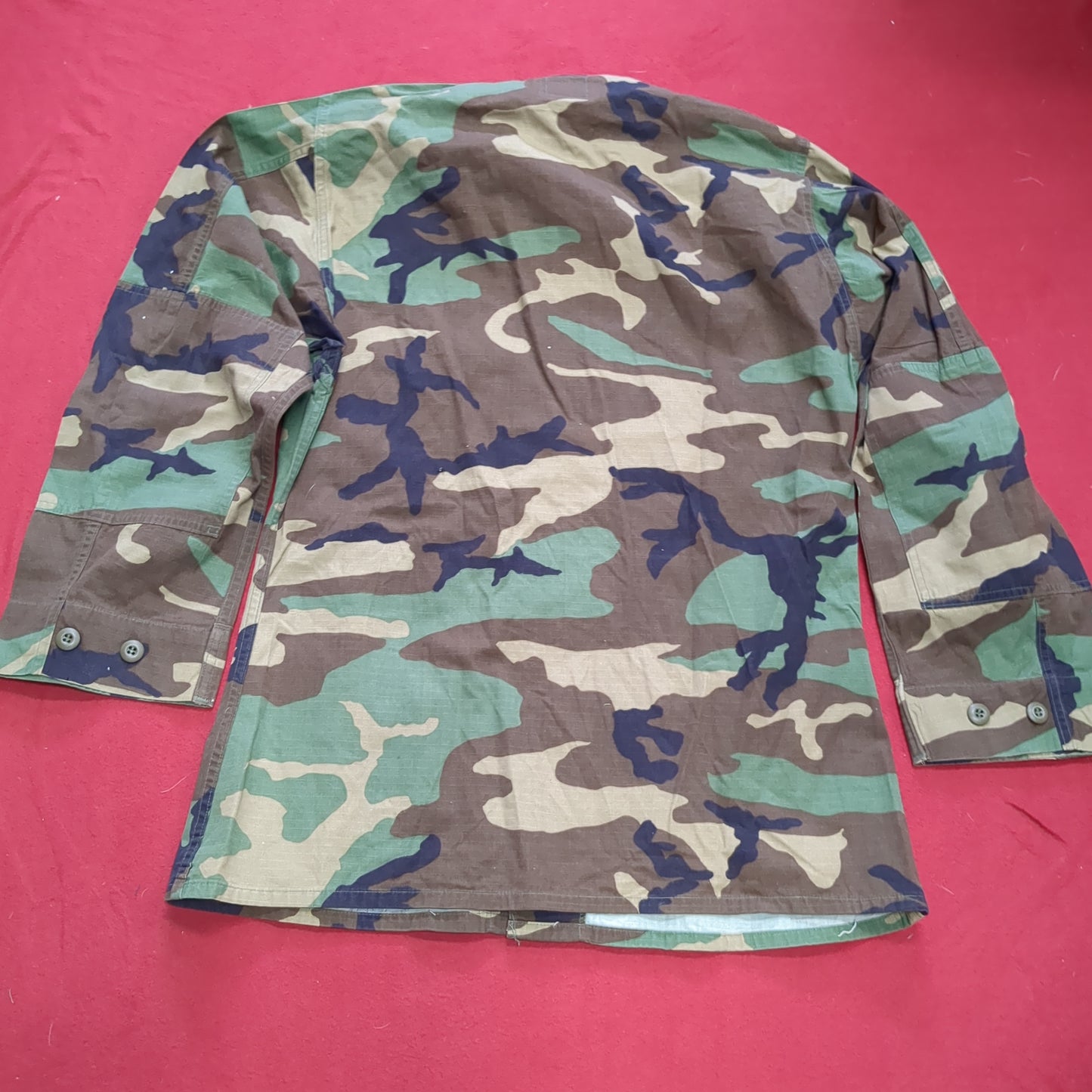 US Army MEDIUM LONG Uniform Top Warm Weather BDU Woodland Pattern (10CR ca8-10)