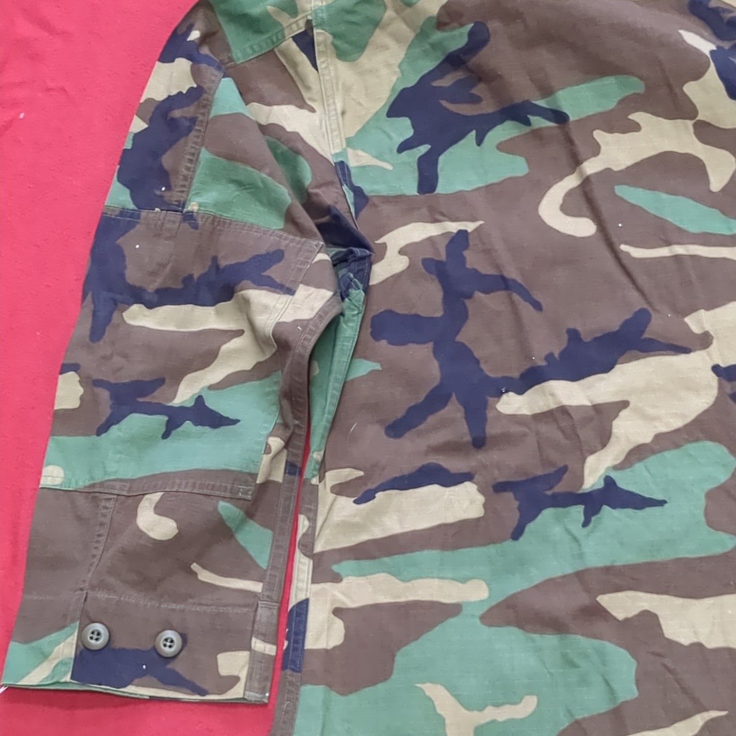 US Army MEDIUM LONG Uniform Top Warm Weather BDU Woodland Pattern (10CR ca8-10)