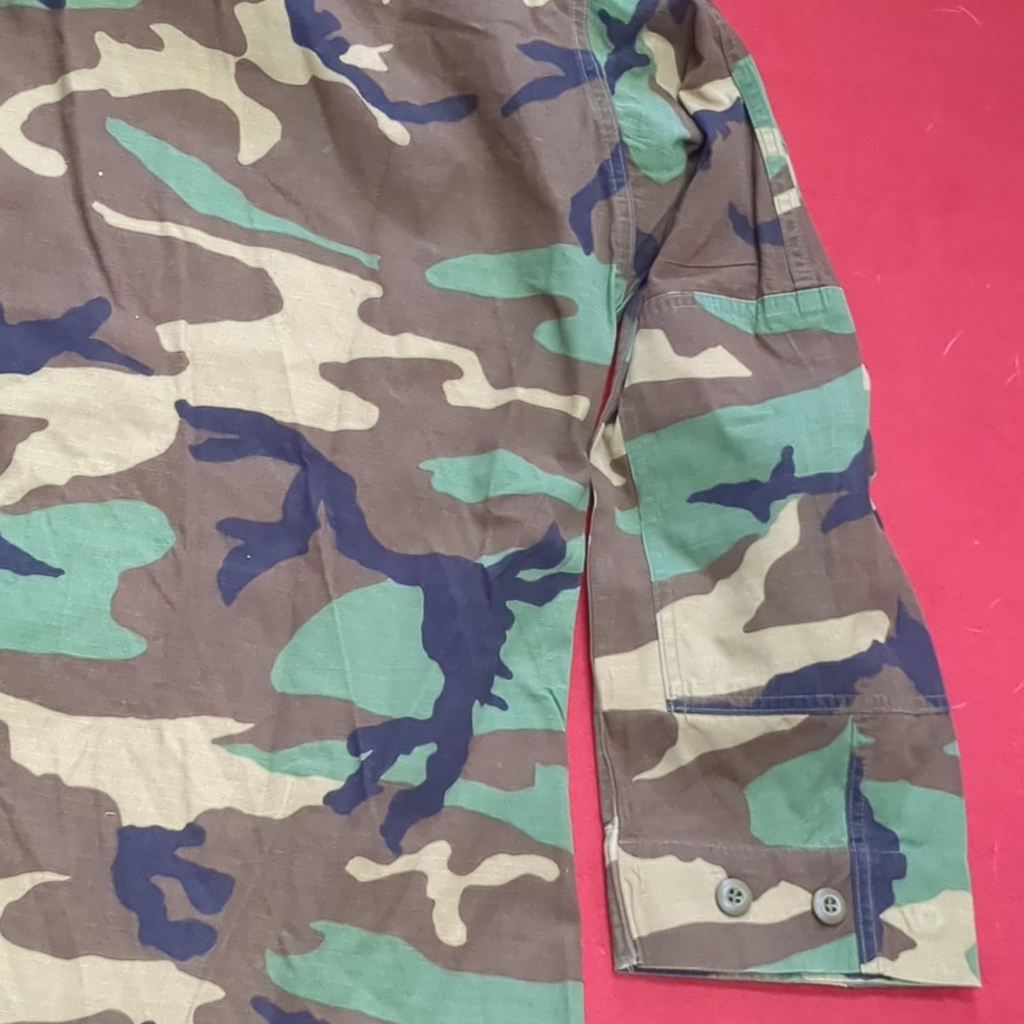 US Army MEDIUM LONG Uniform Top Warm Weather BDU Woodland Pattern (10CR ca8-10)