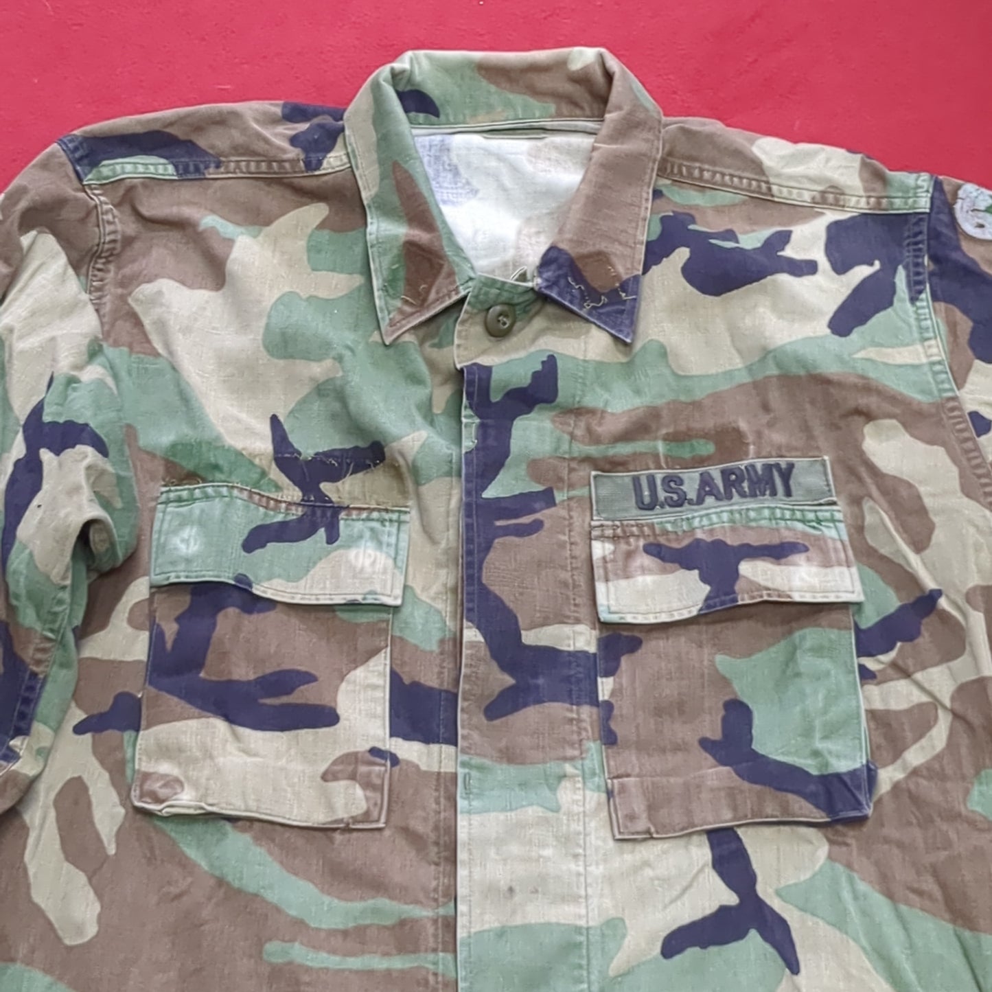US Army US Army MEDIUM LONG Uniform Top BDU Woodland Pattern (10CR ca8-1)