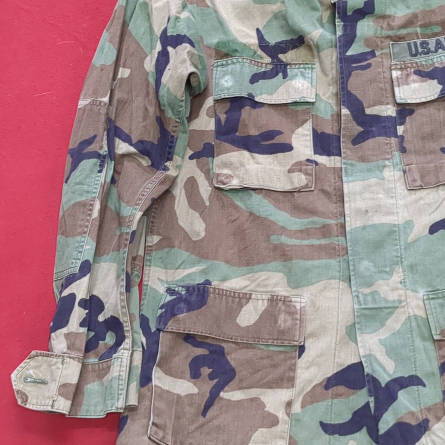 US Army US Army MEDIUM LONG Uniform Top BDU Woodland Pattern (10CR ca8-1)