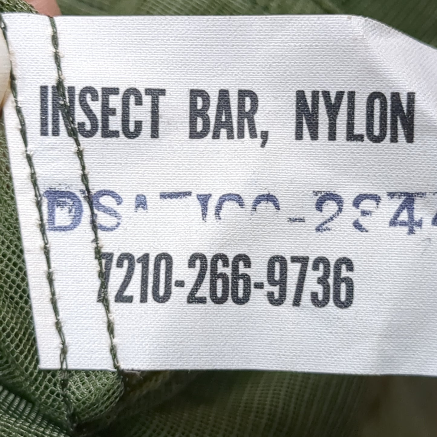 Green GI Style Insect Bar, Nylon Cot Net (aa15-AUG243)