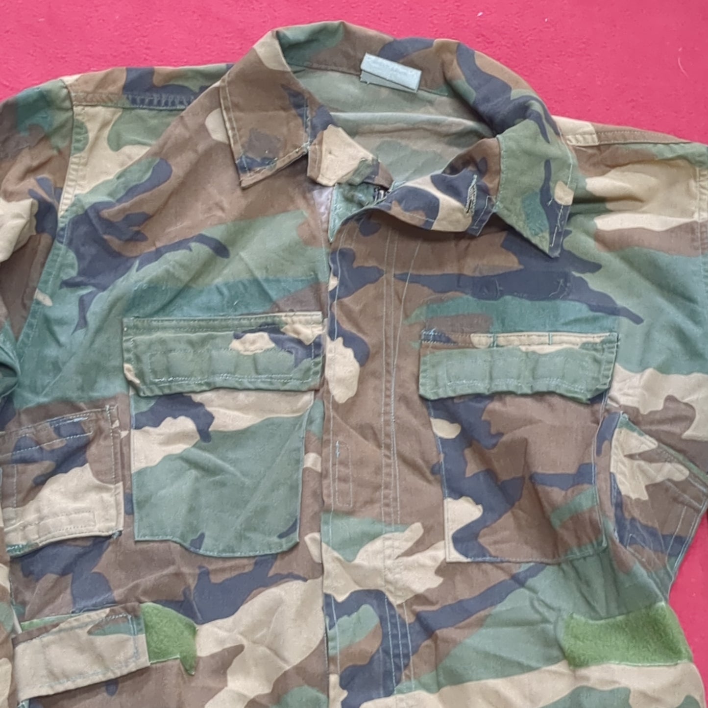 US Army US Army MEDIUM LONG Flight Blouse Uniform Top BDU Woodland Pattern (10CR ca8-12)