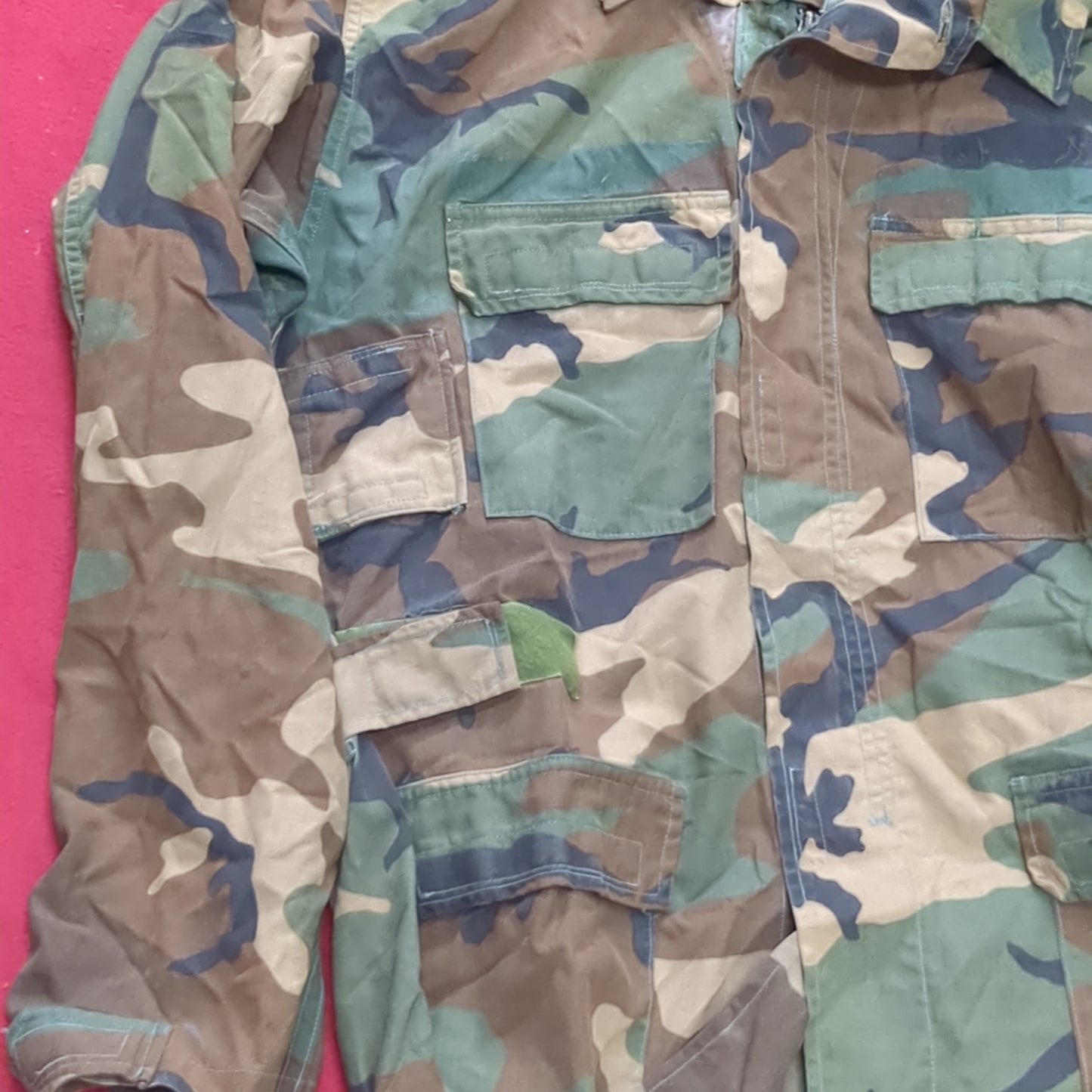 US Army US Army MEDIUM LONG Flight Blouse Uniform Top BDU Woodland Pattern (10CR ca8-12)