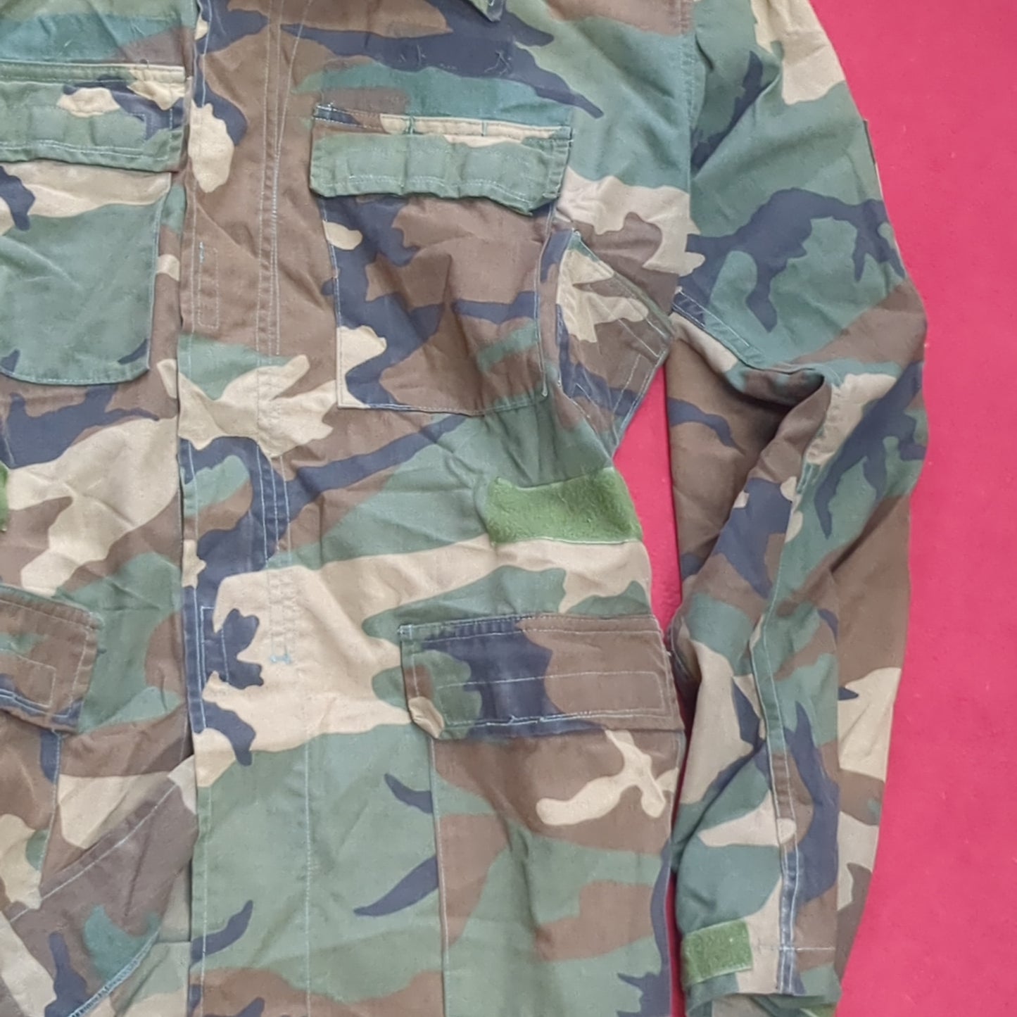 US Army US Army MEDIUM LONG Flight Blouse Uniform Top BDU Woodland Pattern (10CR ca8-12)