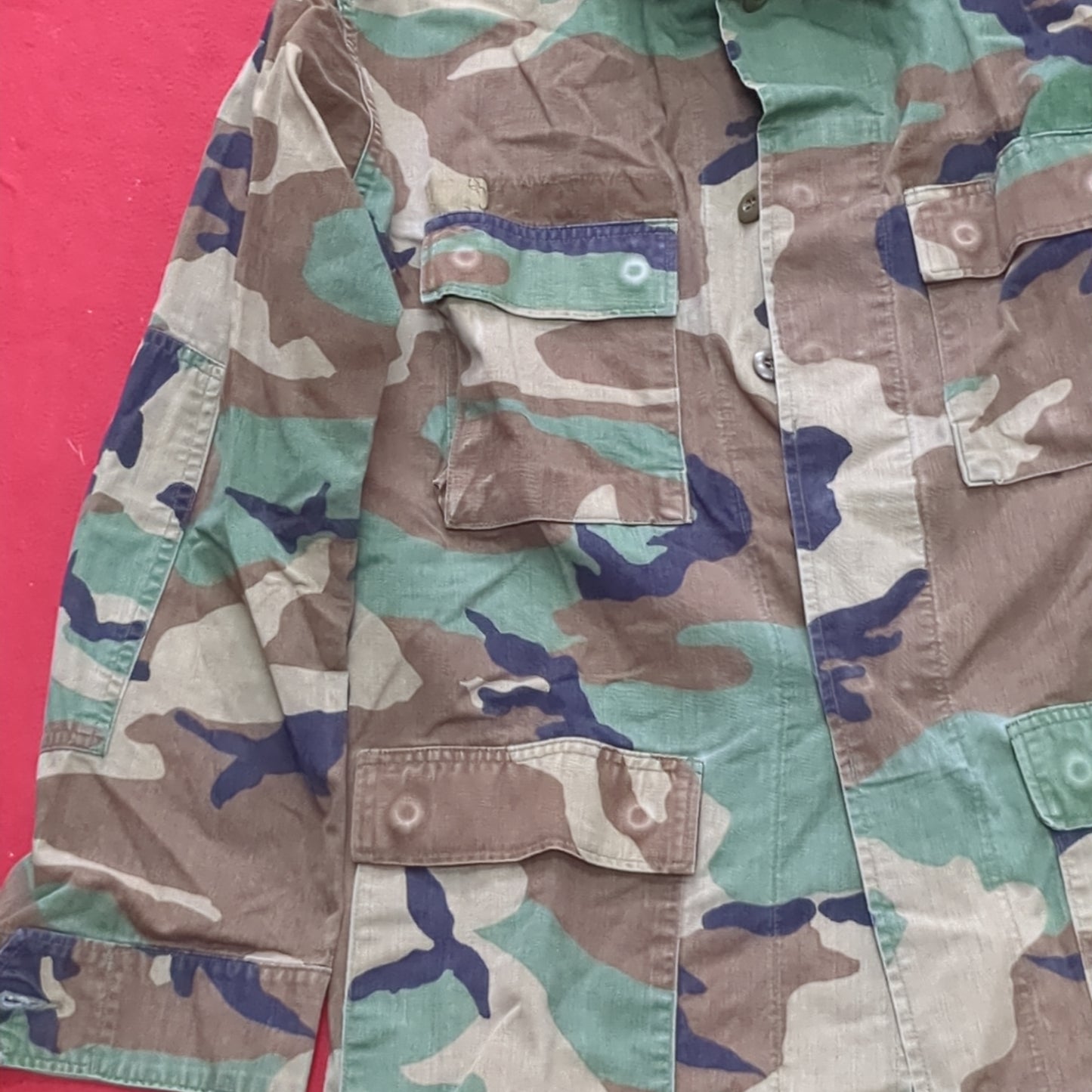US Army US Army MEDIUM LONG Uniform Top BDU Woodland Pattern (10CR ca8-9)