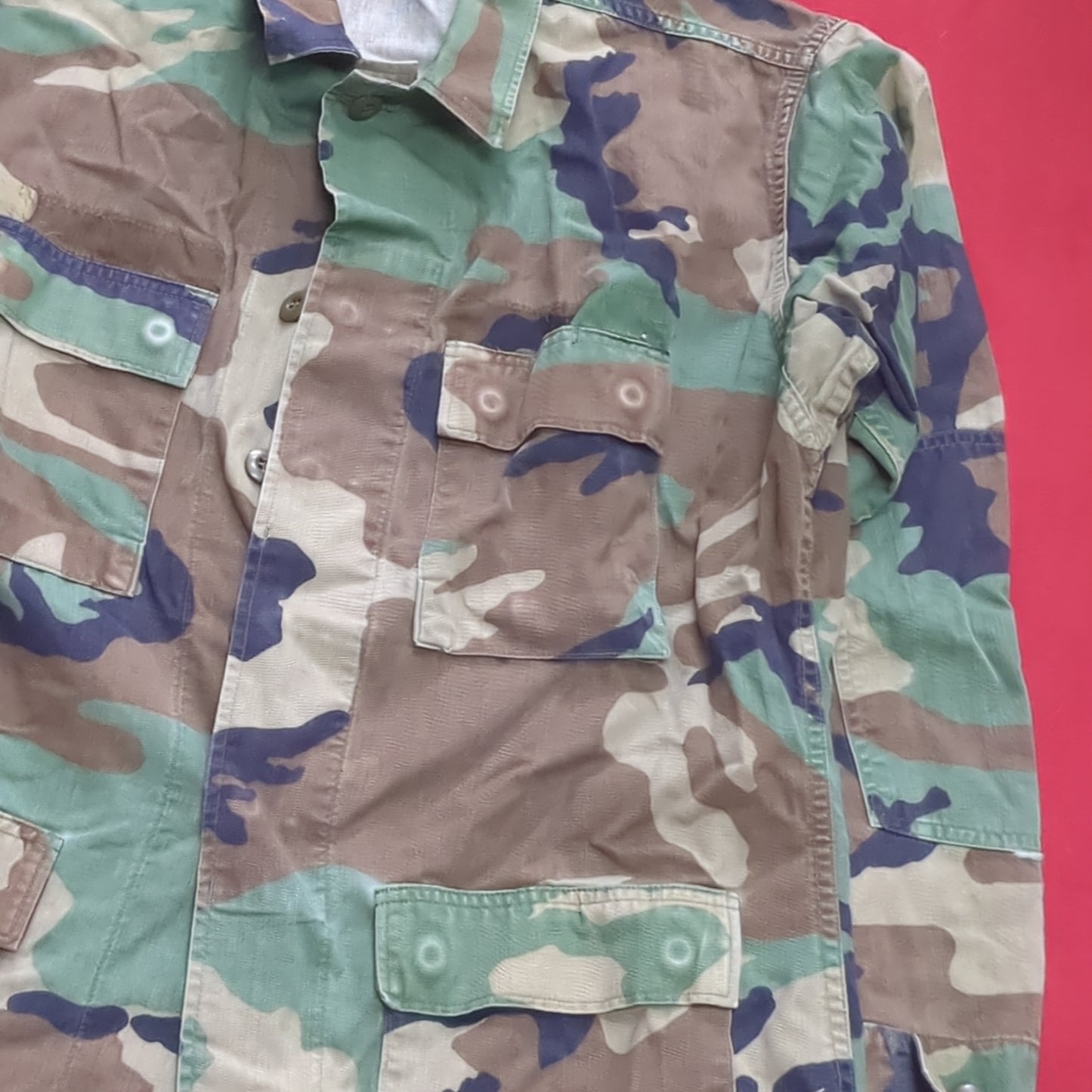 US Army US Army MEDIUM LONG Uniform Top BDU Woodland Pattern (10CR ca8-9)