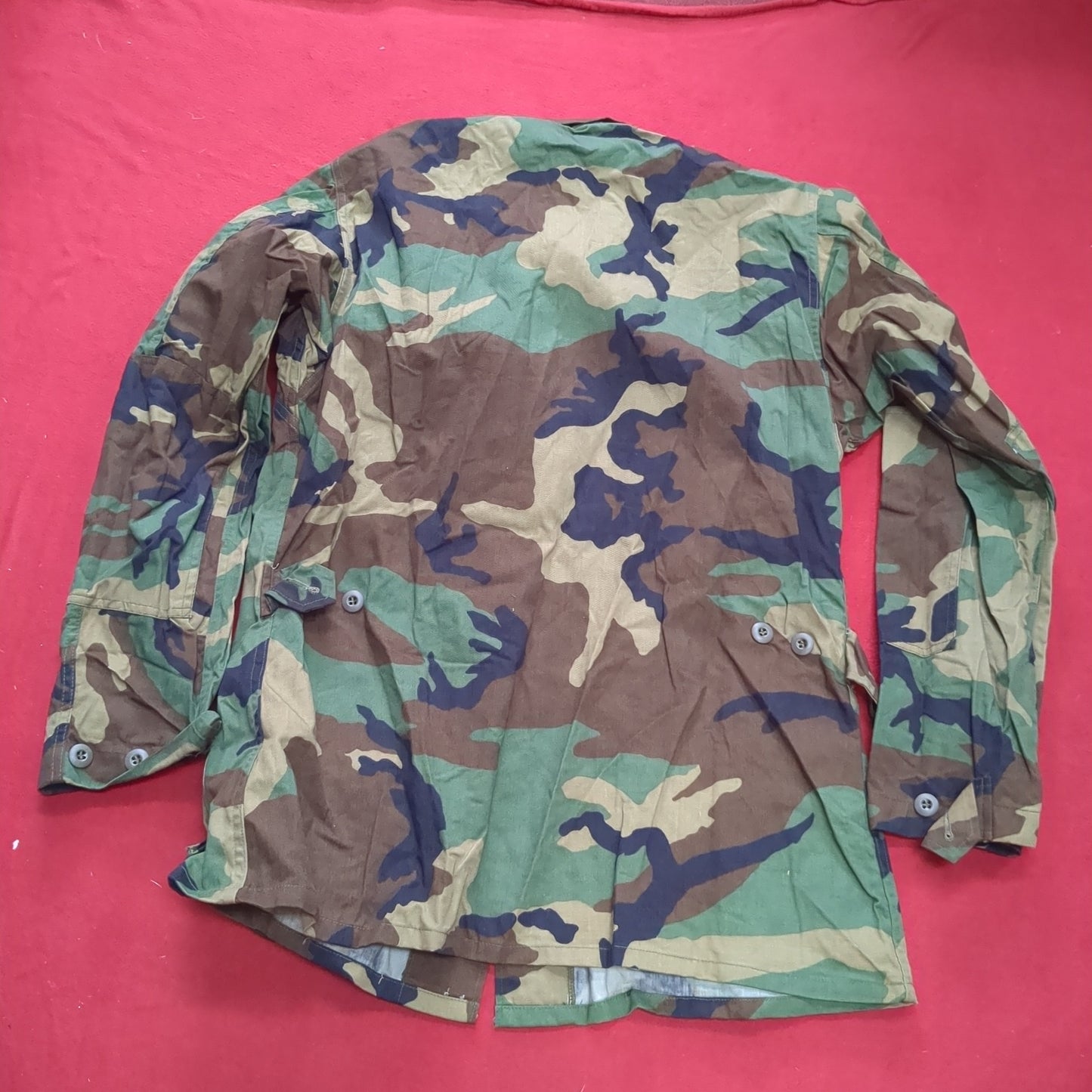 US Army MEDIUM X-LONG Uniform Top Cold Weather BDU Woodland Pattern Used (bdu2-FA13-FEB133)
